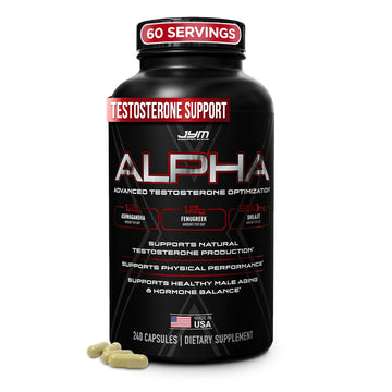 Alpha JYM X Advanced Booster - Vitality, Optimization, , Ashwagandha, Boron, , Fenugreek, Eurycoma, Damiana, Quercetin, DIM, JYM Supplemental Science (240 Capsules) JYM Supplement Science buy supplements canada