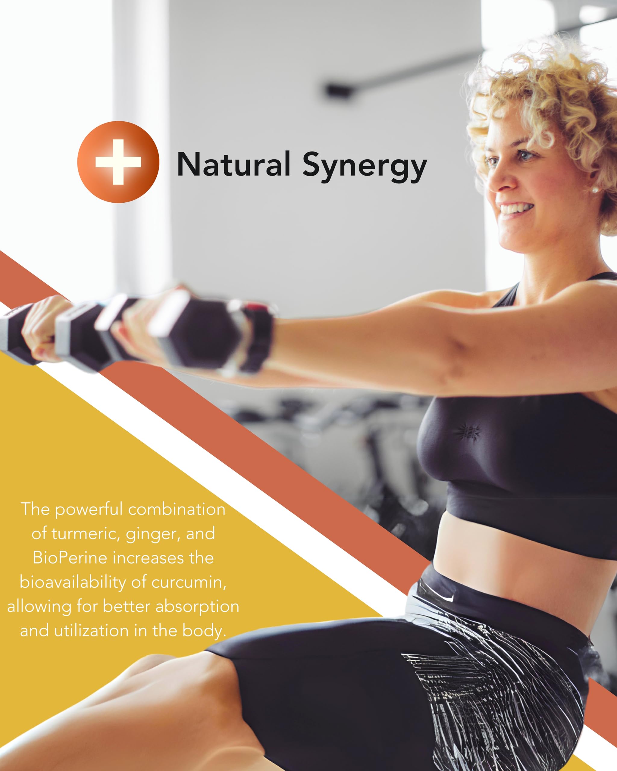 Organic Turmeric & Ginger Capsules - Turmeric Curcumin with Ginger & BioPerine, 95% Curcuminoids - Joint, Digestion, Immunity Support, Black Pepper Extract for Increased Absorption CogniTune buy supplements canada
