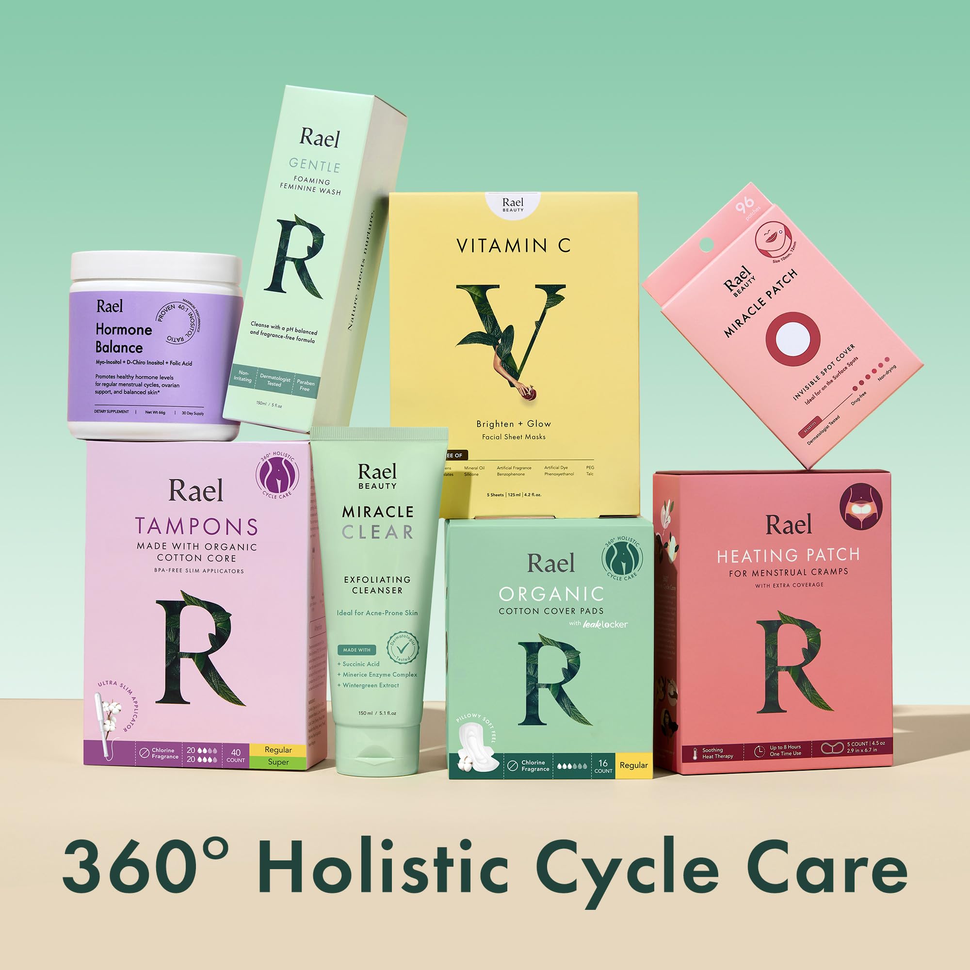 Rael Feminine Wipes, Soothing Wipes for Women - pH Balance, Clean Ingredients, All Skin Types Rael buy supplements canada