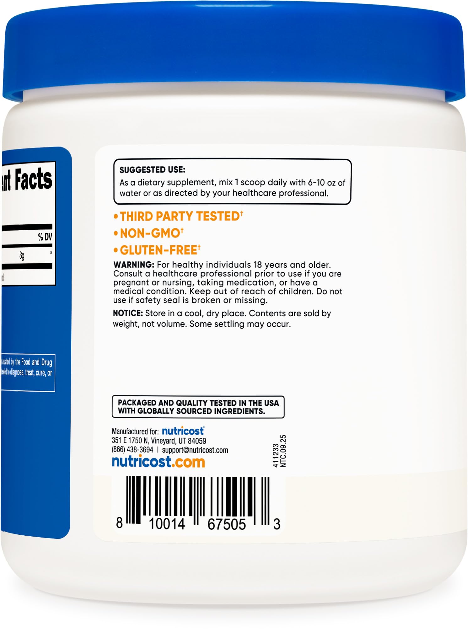 Nutricost L-Citrulline Malate (2:1) Powder (300 Grams) Nutricost buy supplements canada