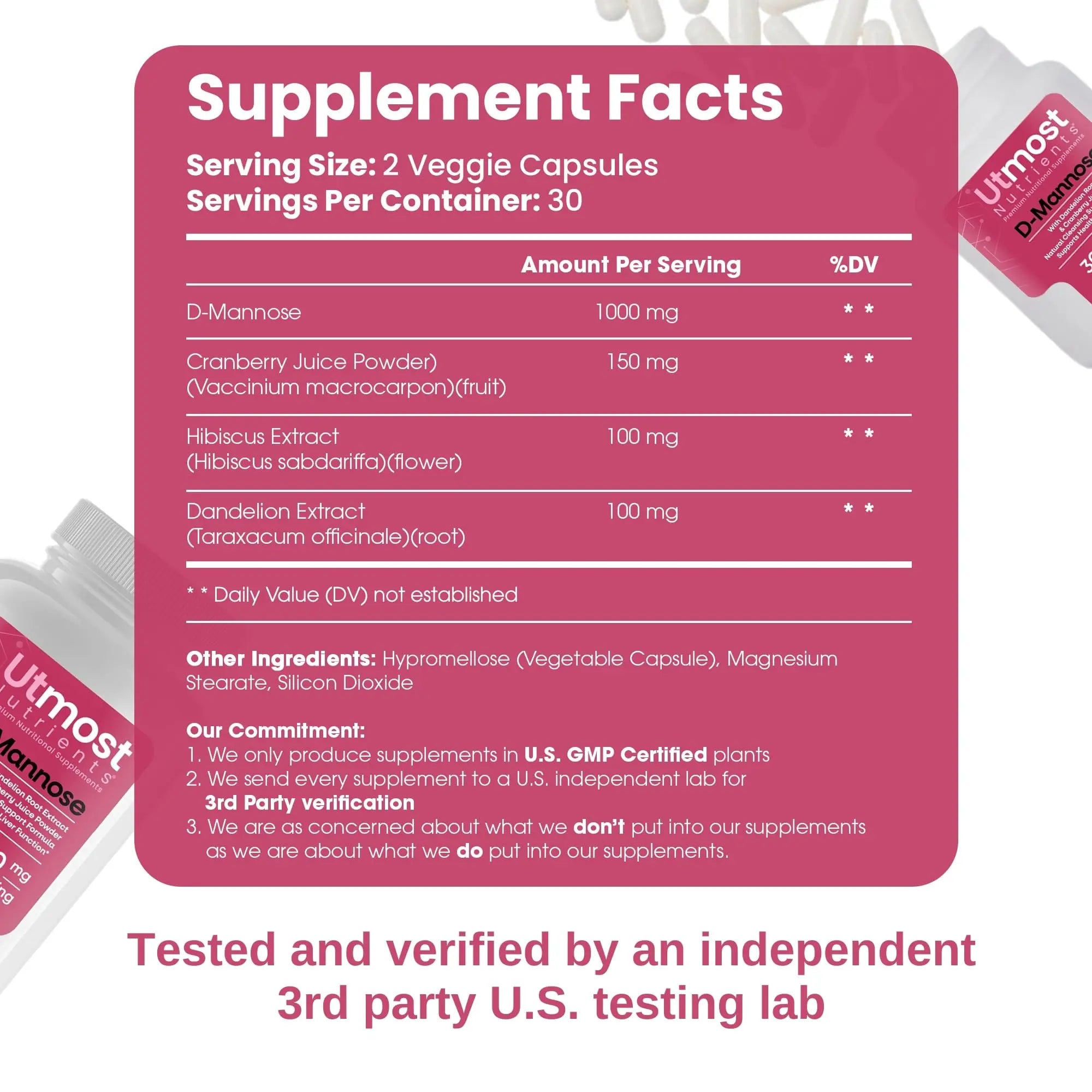 Utmost Nutrients Urinary Defense D-Mannose Supplement - Urinary Health for Women - Optimized Clinical Strength Formula Cleanses, Flushes and Rebuilds The Urinary System Utmost Nutrients buy supplements canada