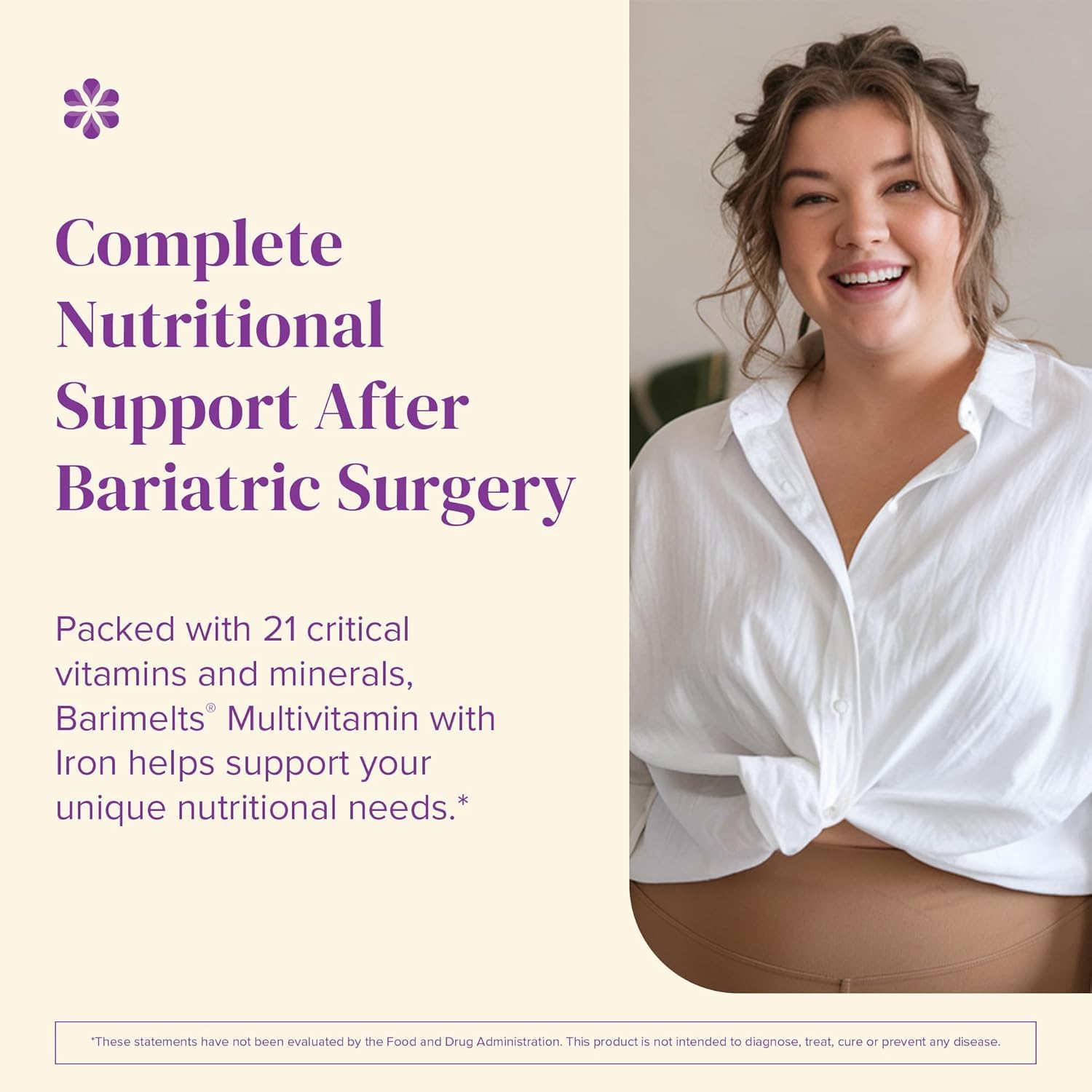 BariMelts Bariatric Multivitamin with Iron - 1 Month Supply (60 Fast-Dissolving Tablets) - Sugar-Free - Post-Op Bariatric Vitamins BariMelts buy supplements canada