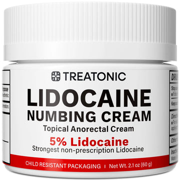 5% Lidocaine Topical Numbing Cream: Maximum Strength Topical Anesthetic Numb Cream for Pain Relief, Itching, Burning, Soreness, Hemorrhoid - Fast Acting & Long Lasting Numbing Formulation - 2.1 oz Treatonic buy supplements canada