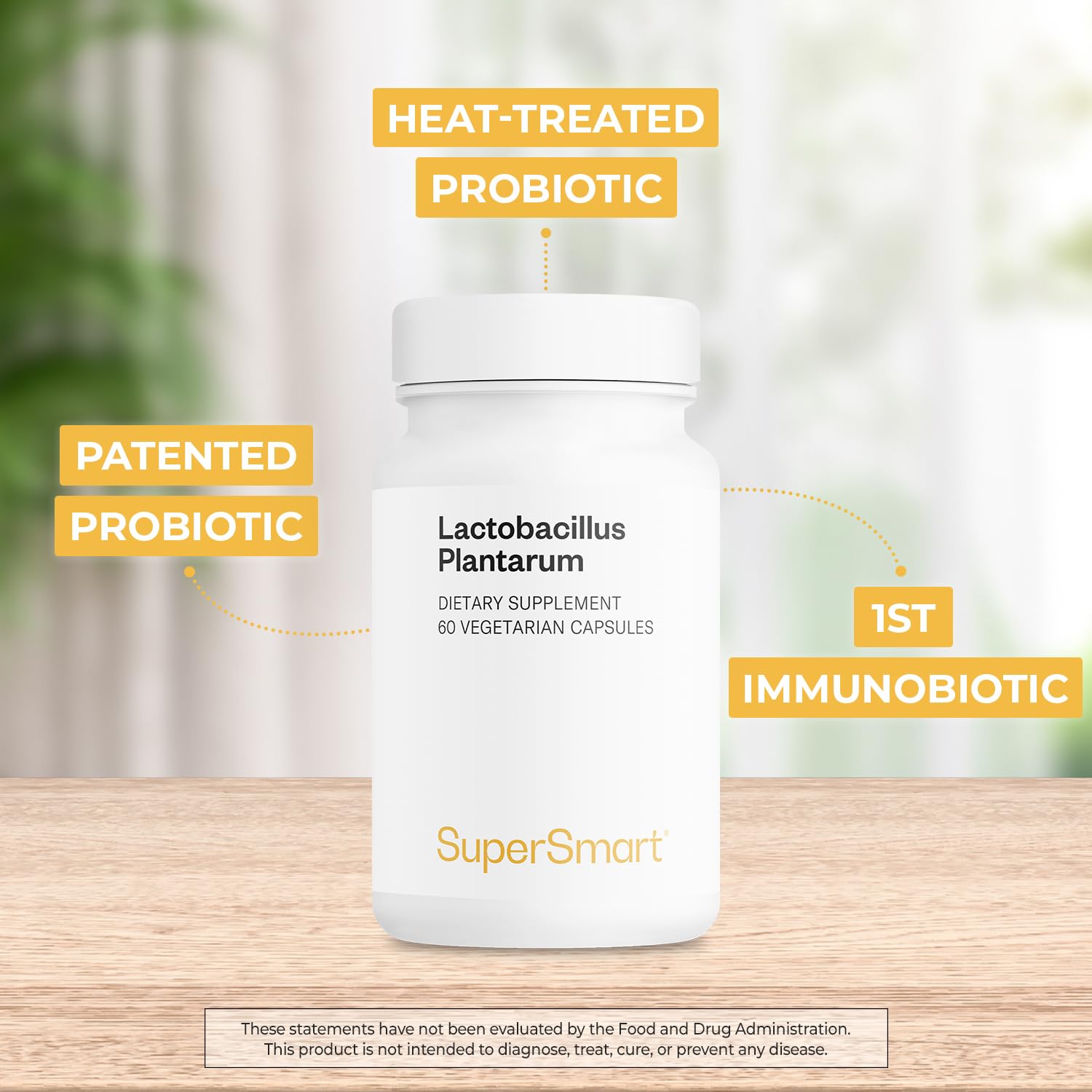 Supersmart - Lactobacillus Plantarum PostBiotic 20 Billion CFU per Day (Immuno-LP20) - Heat-Treated Probiotic Supplement | Non-GMO & Gluten Free - 60 Vegetarian Capsules Supersmart buy supplements canada