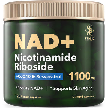 ZenUP NAD+ Supplement | 1100mg Liposomal Nicotinamide Riboside with Resveratrol & Quercetin | Anti-Aging, Cellular Energy, Mental Focus | 120 Caps ZenUP buy supplements canada