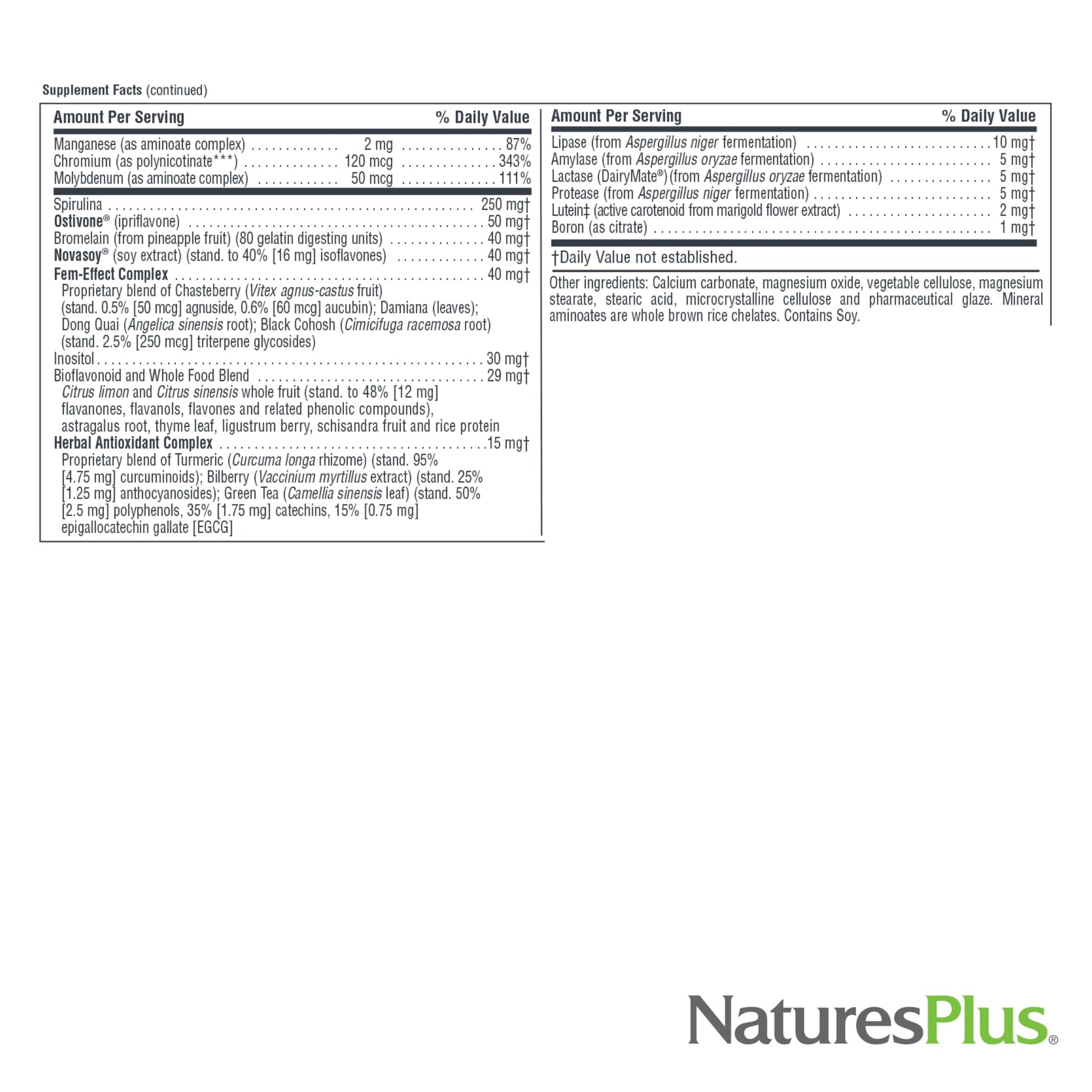 NaturesPlus Source of Life Women - 60 Tablets - Multivitamin & Mineral Supplement - with Iron, Calcium, Folate & Lutein - Gluten Free, Vegetarian - 30 Servings NaturesPlus buy supplements canada