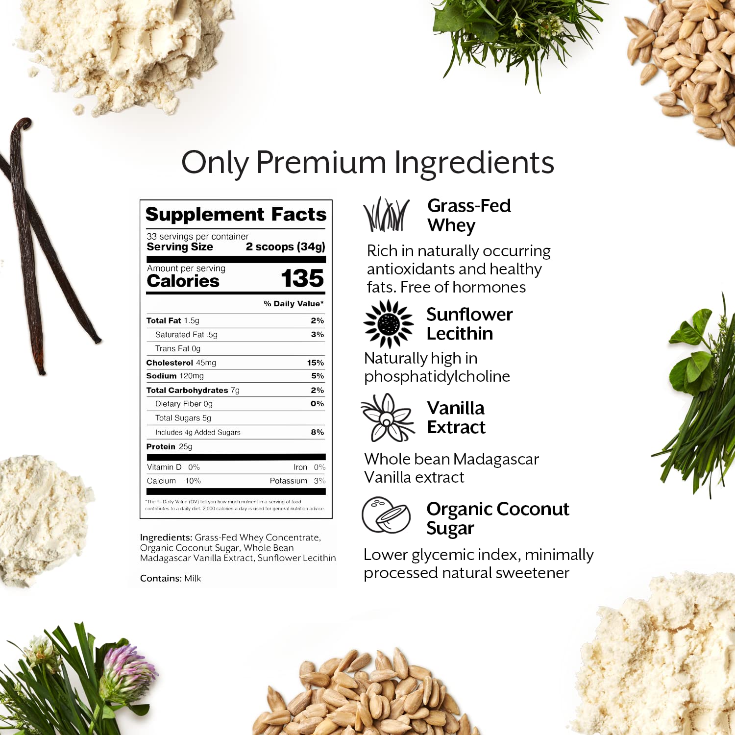 Promix Whey Protein Powder, Vanilla - 5lb Bulk - Grass-Fed & 100% All Natural ProMix Nutrition buy supplements canada