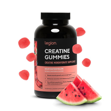 LEGION Creatine Monohydrate Gummies – Clean Chewable Creatine Supplement for Strength, Endurance & Muscle Recovery – 30 Sour Watermelon Flavor Servings LEGION buy supplements canada