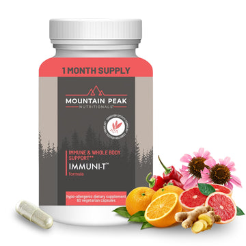 Mountain Peak Nutritionals Immuni-T Advanced Immune Support Supplement - 4-in-1 Formula with Vitamin C, A, Zinc, & Mushroom Blend - Daily Wellness & Seasonal Defense (60 Vegetarian Capsules) Mountain Peak Nutritionals buy supplements canada