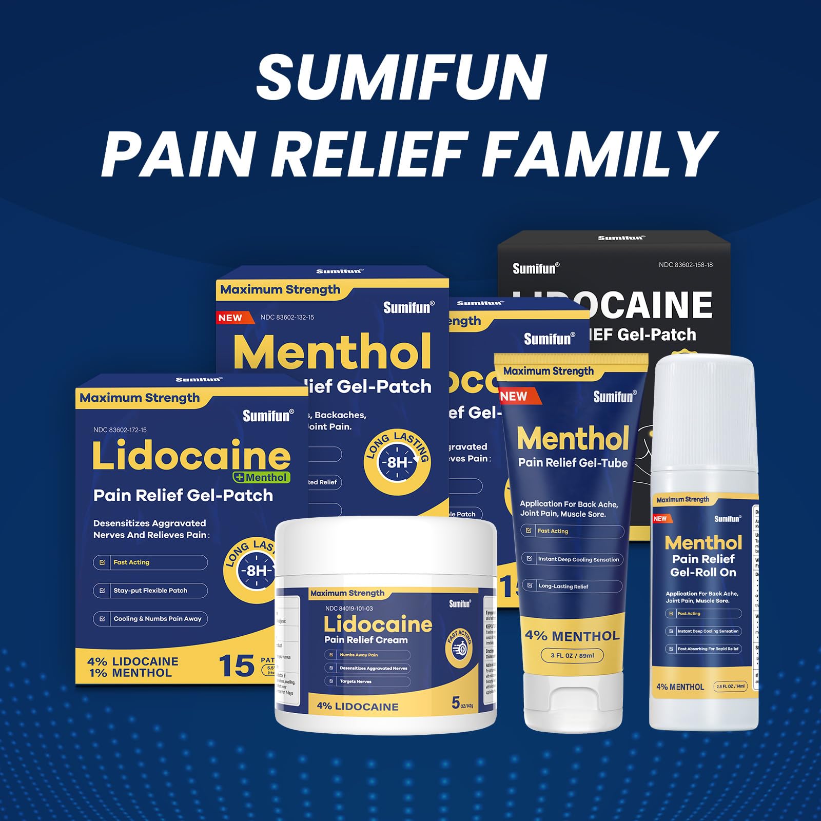 Sumifun Menthol Pain Relief Gel-Tube-3 FL OZ Tube (Pack of 1)- for Knee & Lower Back Pain Relief, Sore Muscle Relief, Neck Pain Relief, Shoulder Pain Relief Sumifun buy supplements canada