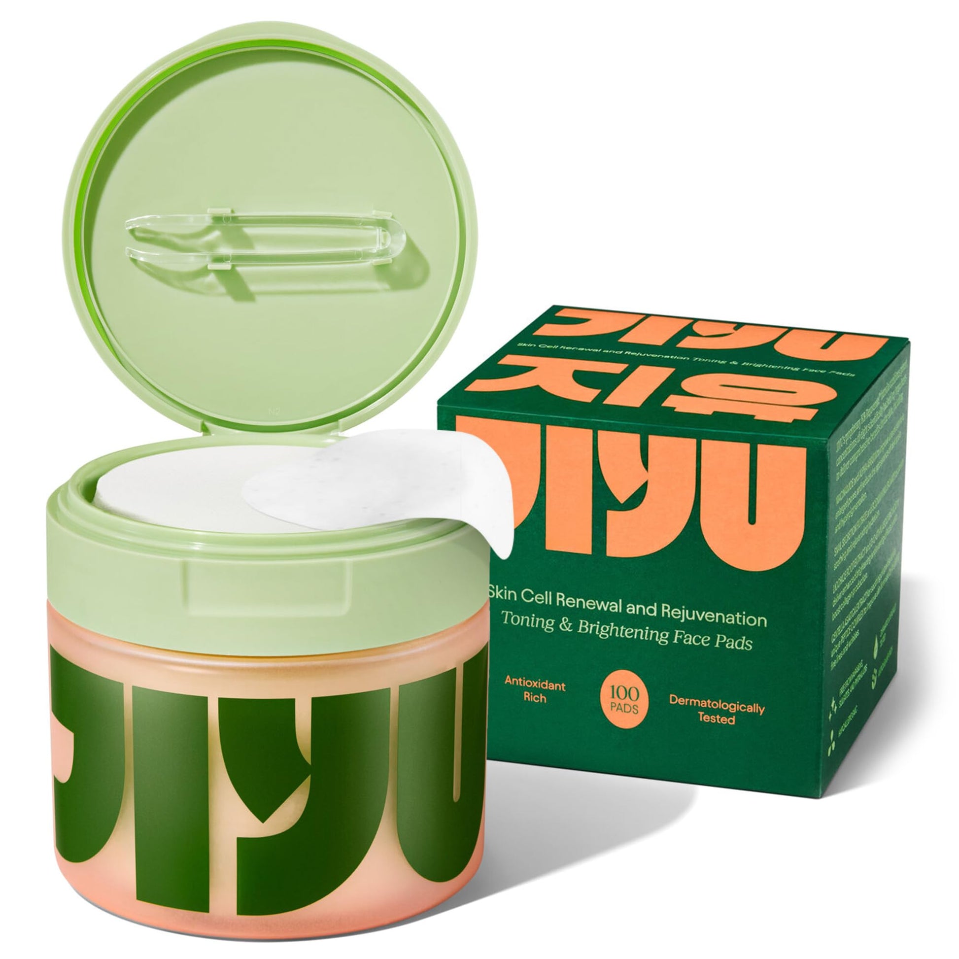 JiYu Toning Polish Pads - Korean Skincare for Dark Spots, Wrinkles & Dull Skin - Hydrating Facial JiYu buy supplements canada