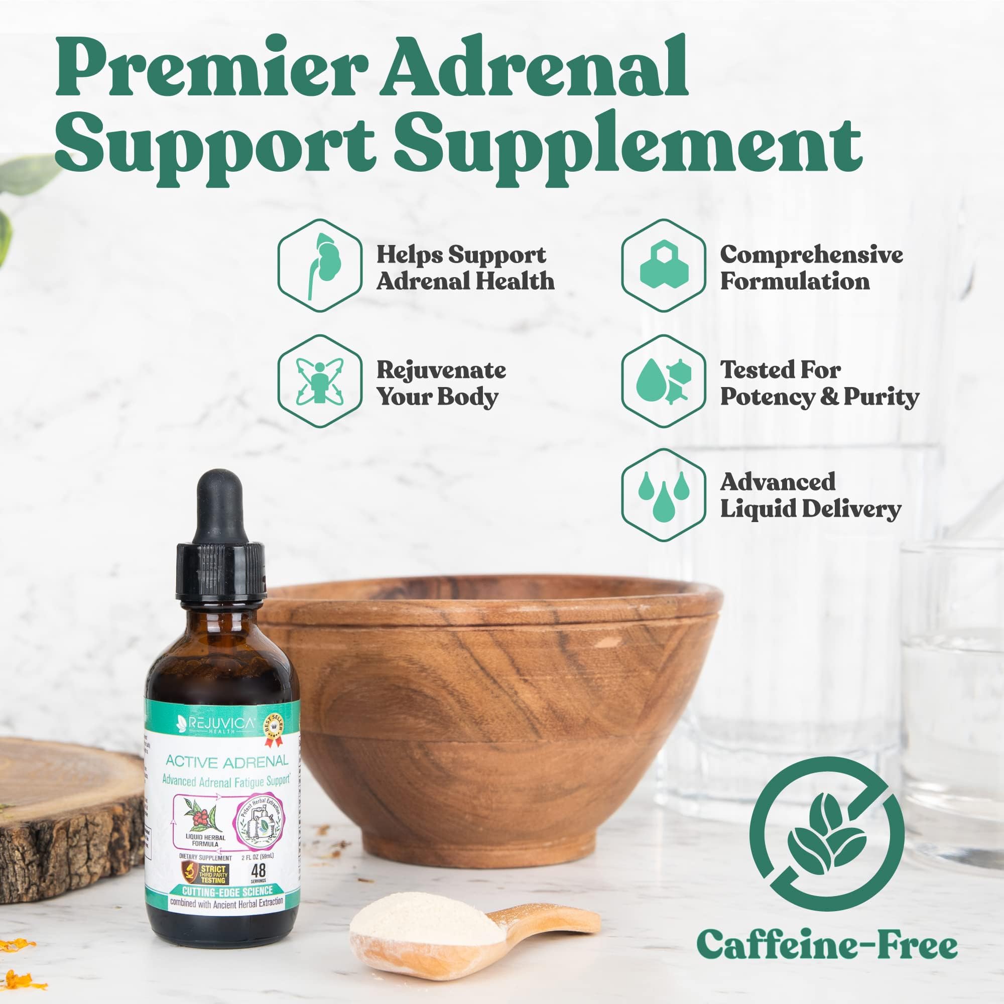 Active Adrenal - Advanced Adrenal Support Tincture - Liquid Delivery for Better Absorption Rejuvica Health buy supplements canada