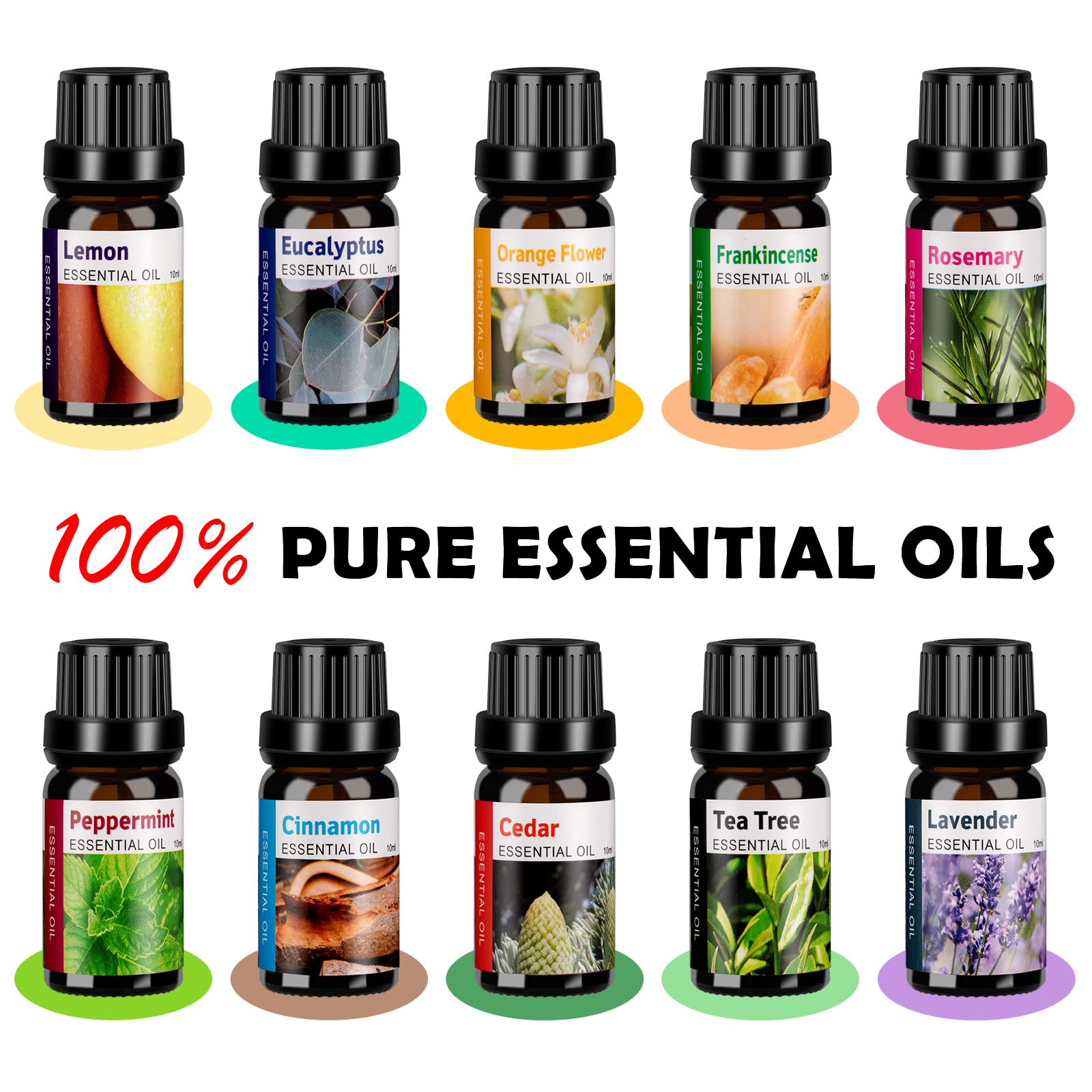 HLS 550ml Aroma Diffusers for Essential Oils Large Room with 10 Essential Oils,Ultrasonic Aromatherapy HLS buy supplements canada