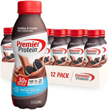 Premier Protein Shake, Cookies & Cream, 30g Protein, 1g Sugar, 24 Vitamins & Minerals Premier Protein buy supplements canada
