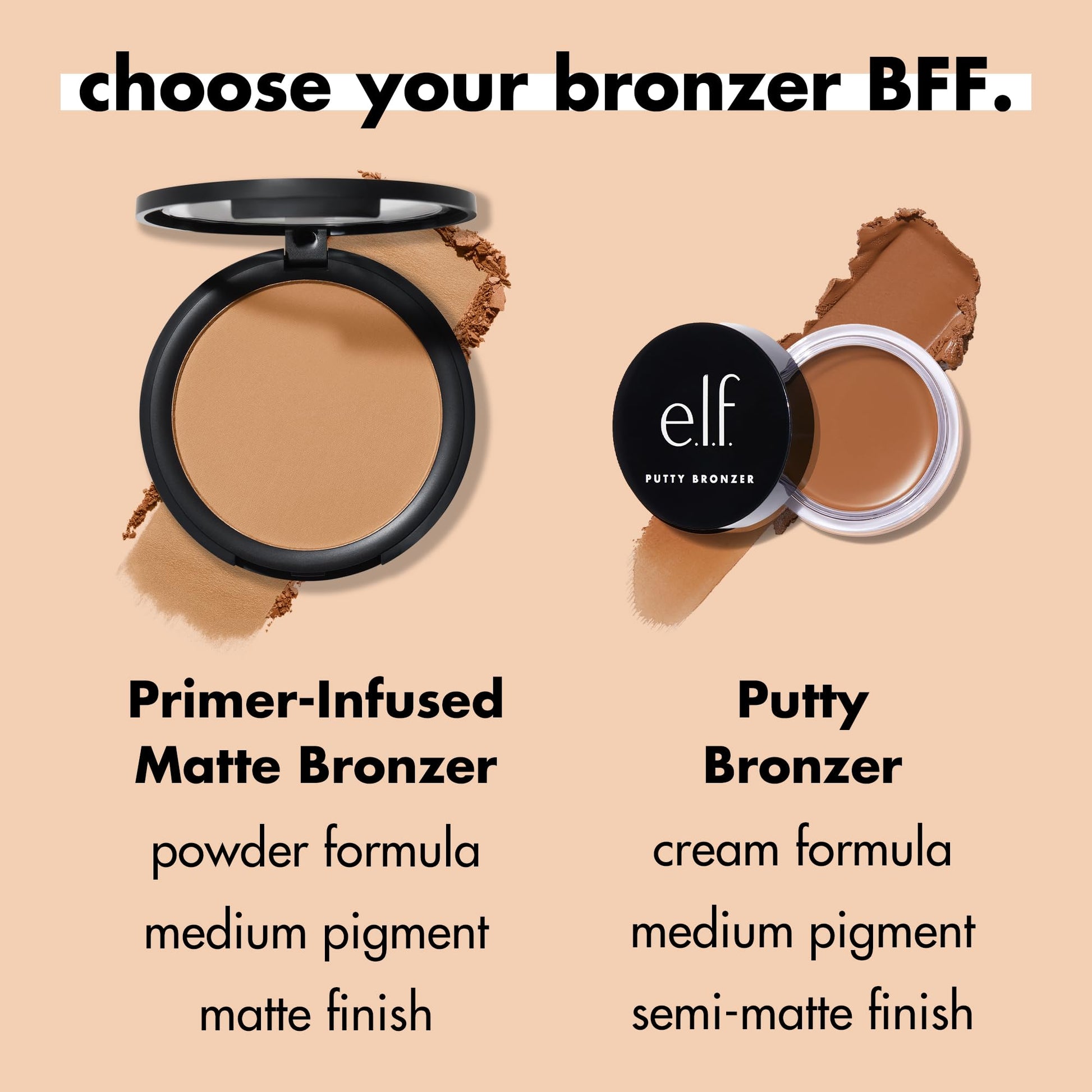 e.l.f. Primer-infused Bronzer, Long-Wear, Matte, Bold, Lightweight, Blends Easily, Contours Cheeks, Forever Sun Kissed, All-Day Wear, 0.35 Oz e.l.f. buy supplements canada