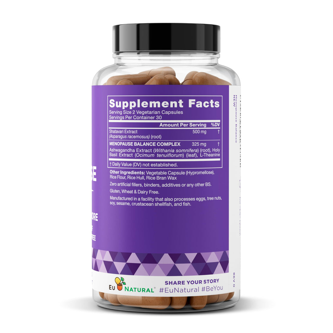 Premium Menopause Supplement for Women – Menopause Balance with Shatavari, Ashwagandha, L-Theanine & Holy Basil – Holistic Multi-Symptom Menopause Support & Hot Flash Relief – 60 Vegetarian Capsules Eu Natural buy supplements canada