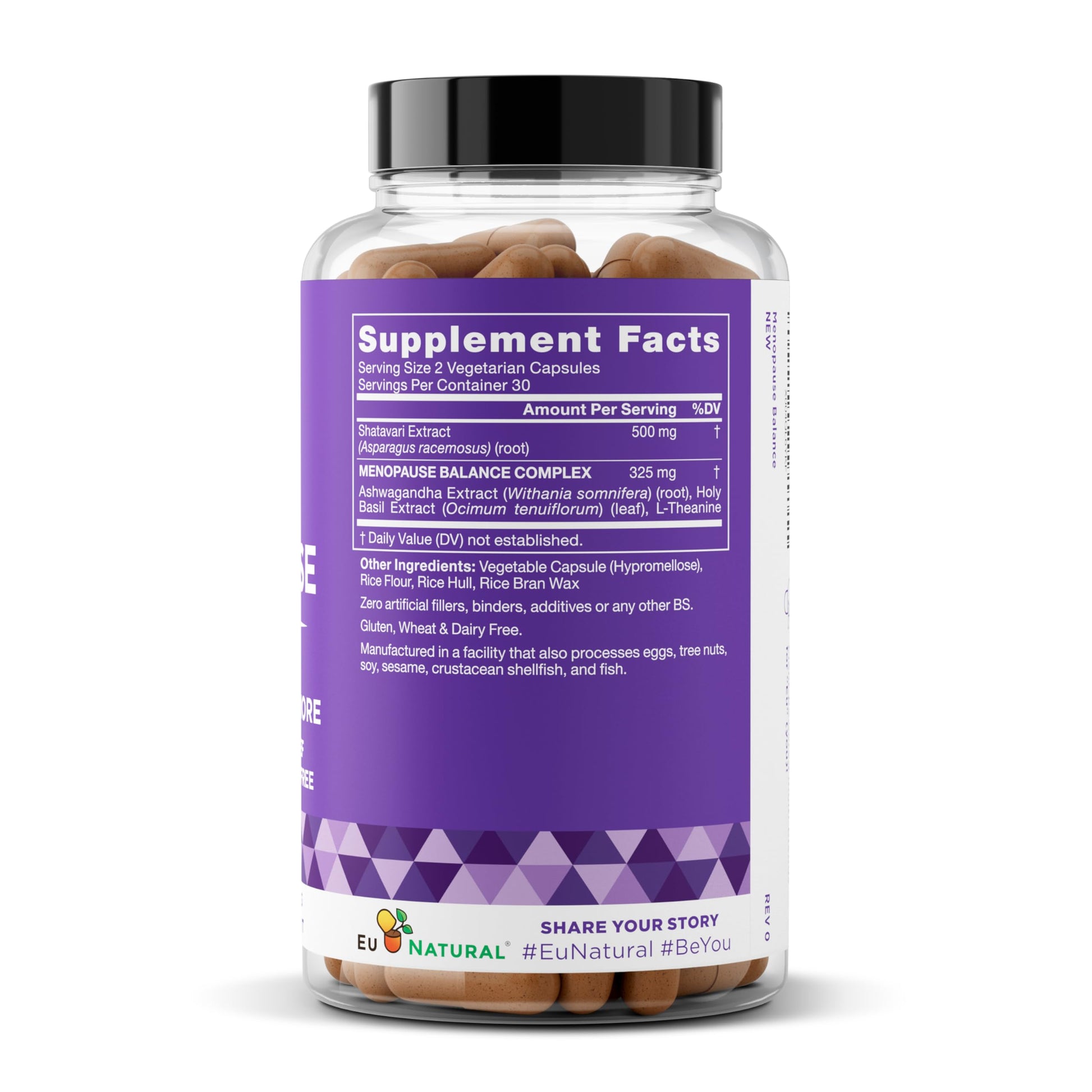 Premium Menopause Supplement for Women – Menopause Balance with Shatavari, Ashwagandha, L-Theanine & Holy Basil – Holistic Multi-Symptom Menopause Support & Hot Flash Relief – 60 Vegetarian Capsules Eu Natural buy supplements canada