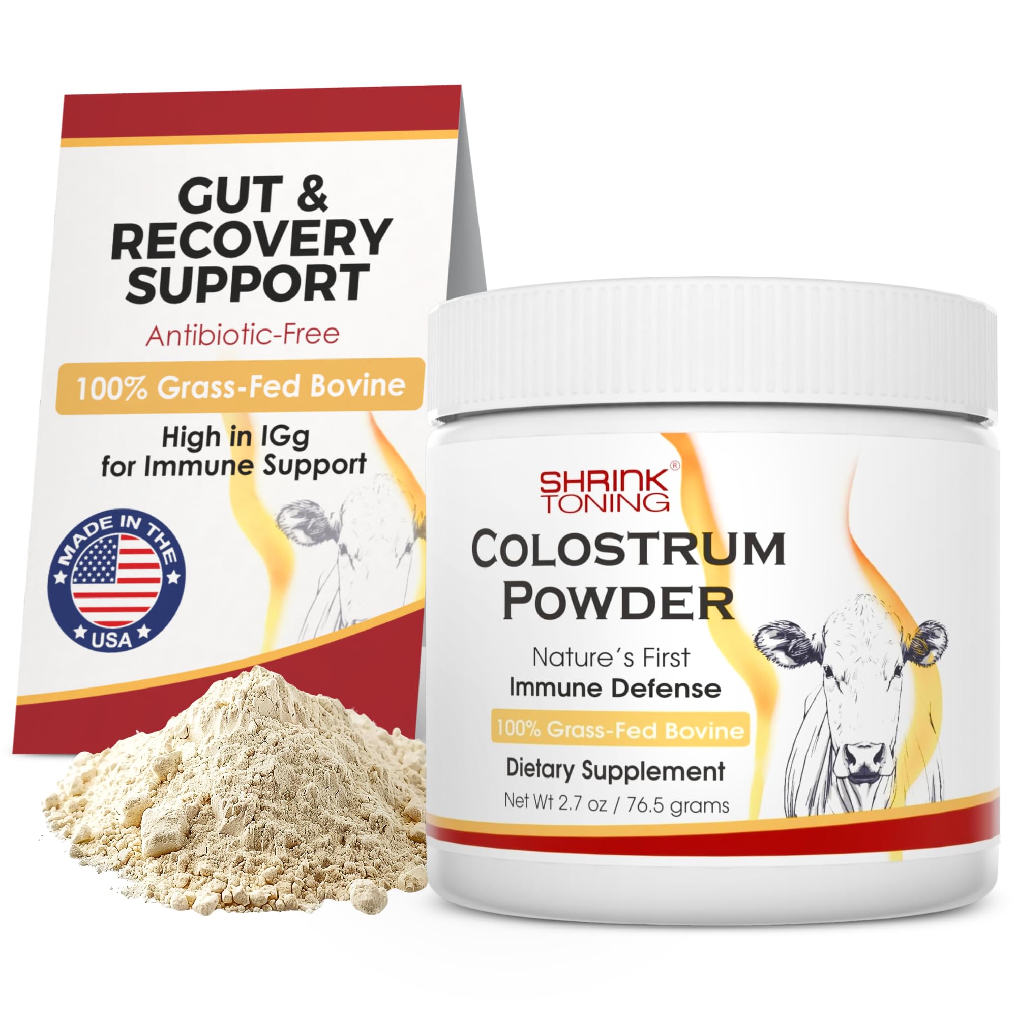 Shrink Colostrum Powder 2.7 oz – Natural Bovine Colostrum Supplement for Overall Health shrink buy supplements canada