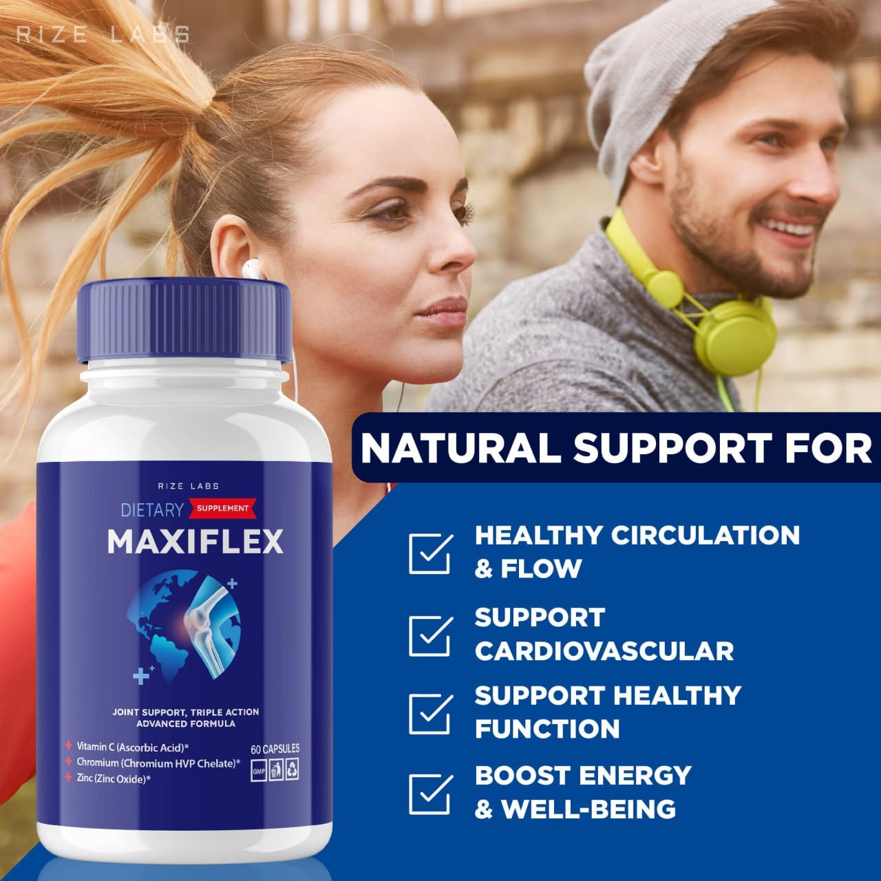 rize labs -Mexiflax All Natural Suppplement, Capsules for Joint Support, Pills for Mobility and Flexibility, Advanced Formula Supplement, Triple Action (120 Capsules) rize labs buy supplements canada