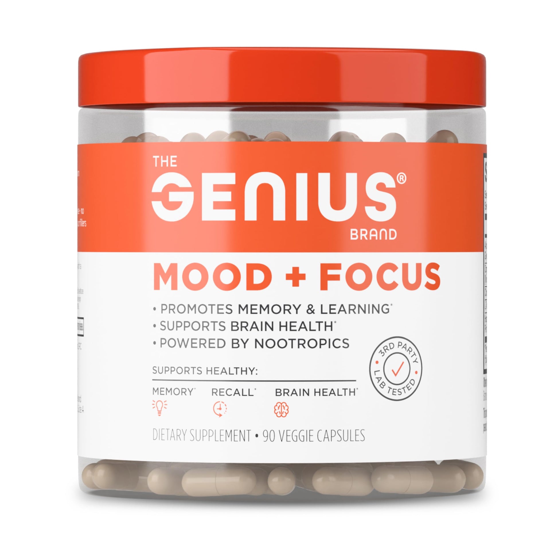 The Genius Brand Mood + Focus Nootropic – 400mg Organic Lion’s Mane, Alpha GPC & Citicoline – Memory & Focus Supplement – 30 Servings The Genius Brand buy supplements canada
