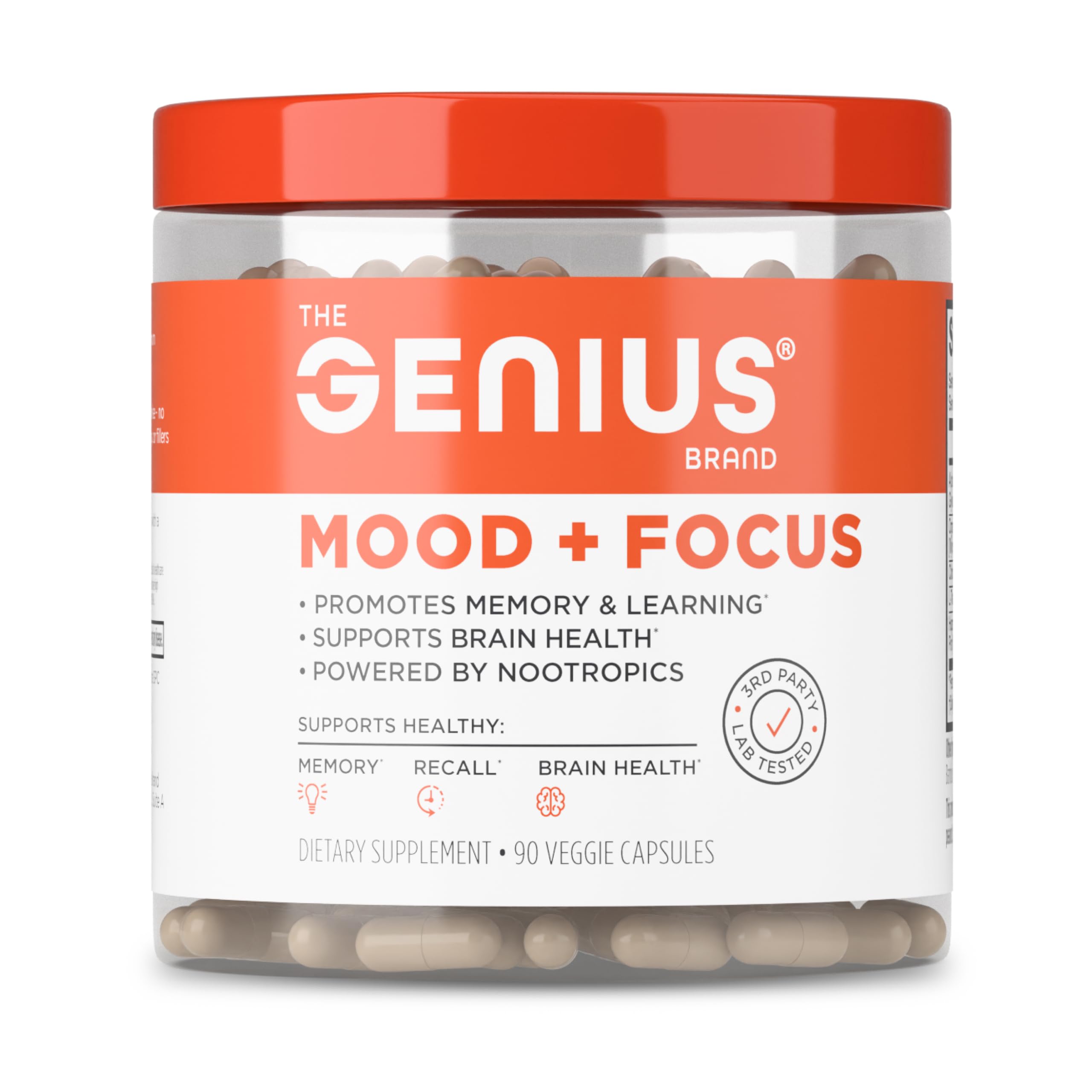 The Genius Brand Mood + Focus Nootropic – 400mg Organic Lion’s Mane, Alpha GPC & Citicoline – Memory & Focus Supplement – 30 Servings The Genius Brand buy supplements canada