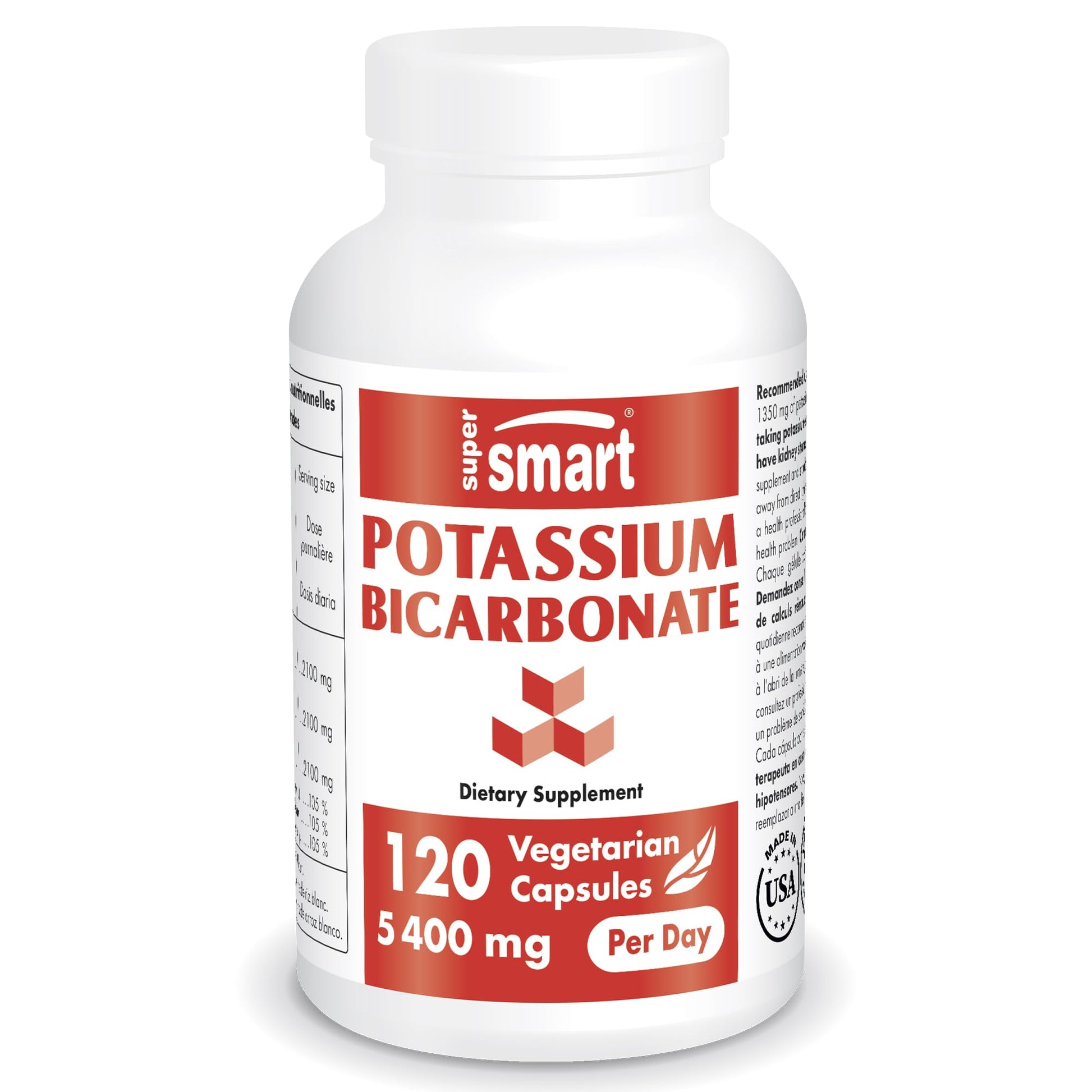 Supersmart - Potassium Bicarbonate 5400mg per Day (High Dose) - Electrolyte Mineral Supersmart buy supplements canada