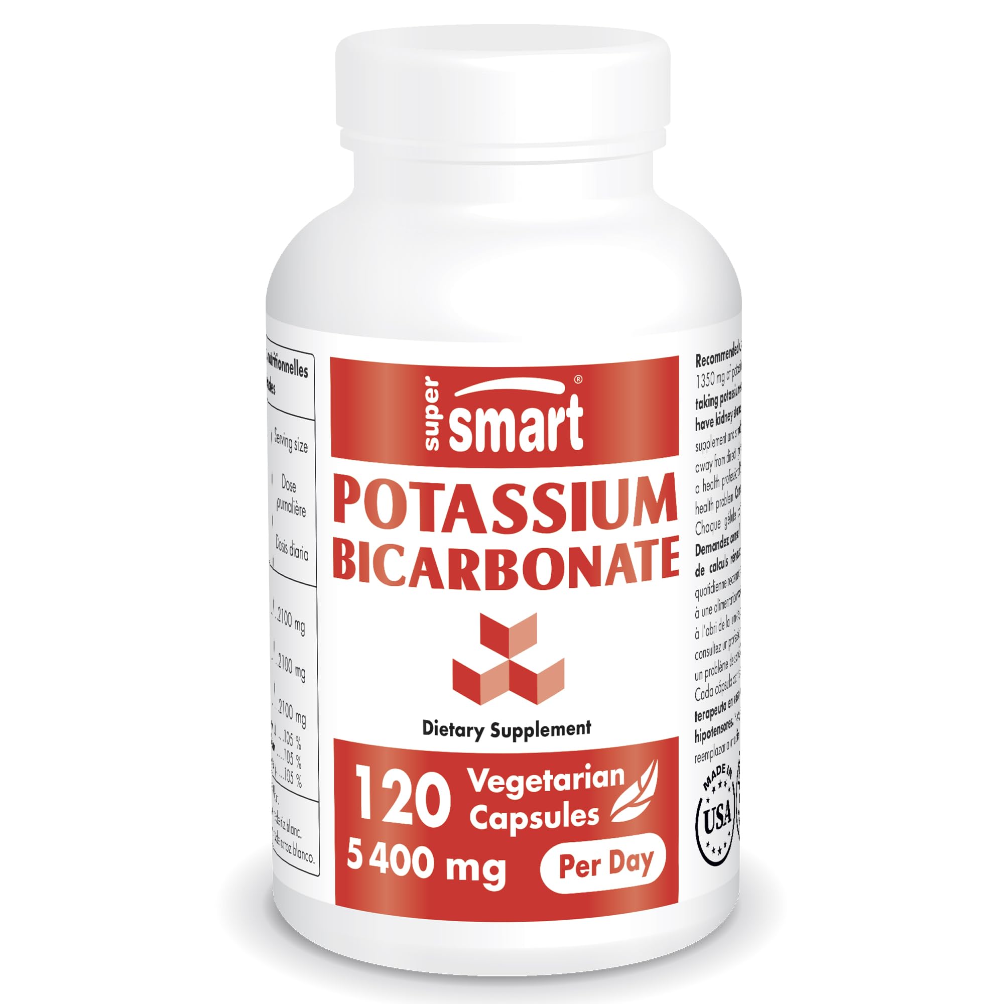 Supersmart - Potassium Bicarbonate 5400mg per Day (High Dose) - Electrolyte Mineral Supersmart buy supplements canada