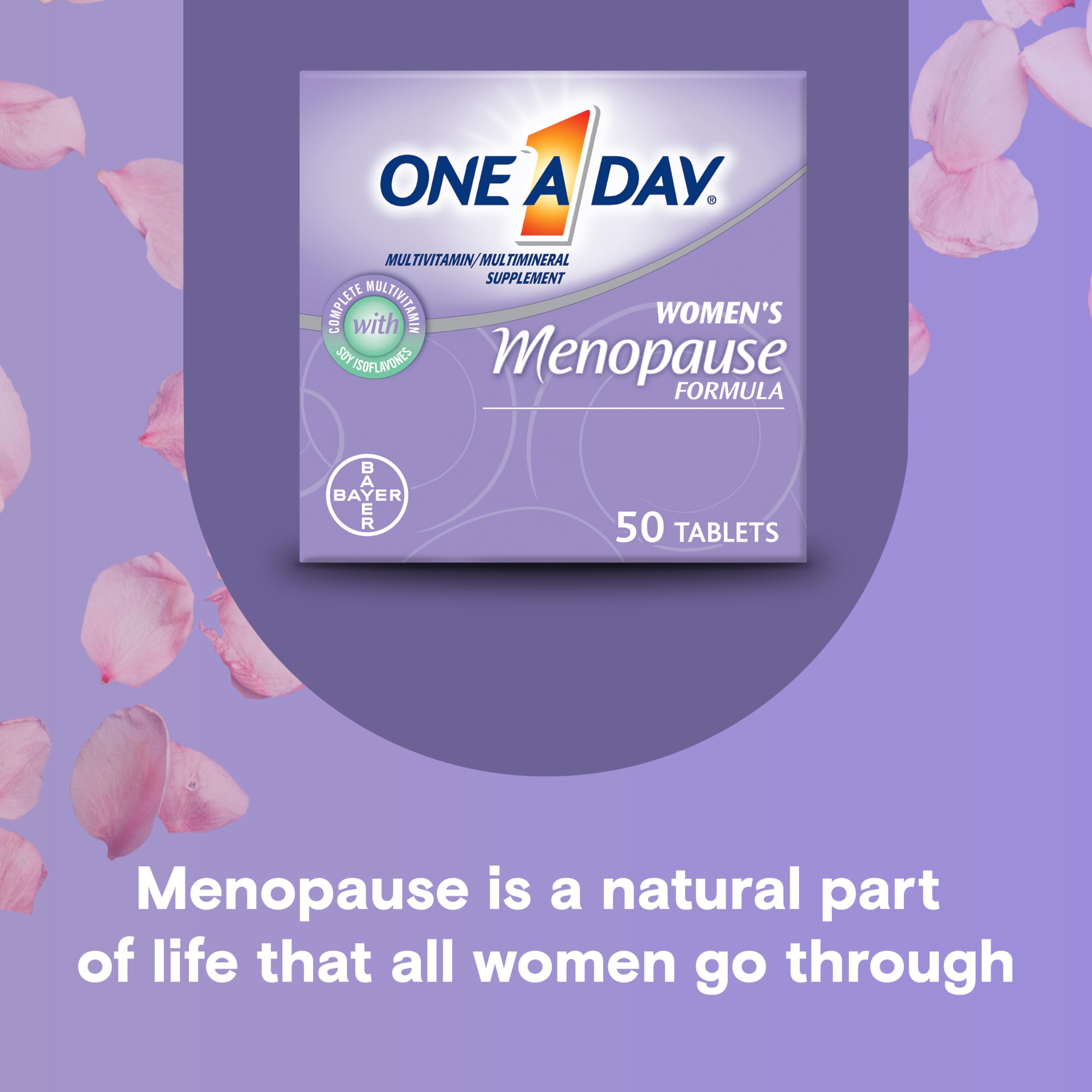 One A Day Women's Menopause Multivitamin with Vitamin A, Vitamin C, Vitamin D, Vitamin E and Zinc for Immune Health Support, Bone health, 50 Count ONE A DAY buy supplements canada