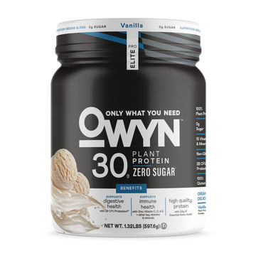 Owyn Only What You Need Pro Elite High Protein Powder, 30g Vegan Protein for Workout Recovery, Delicious Smooth Taste, Zero Sugar OWYN Only What You Need buy supplements canada