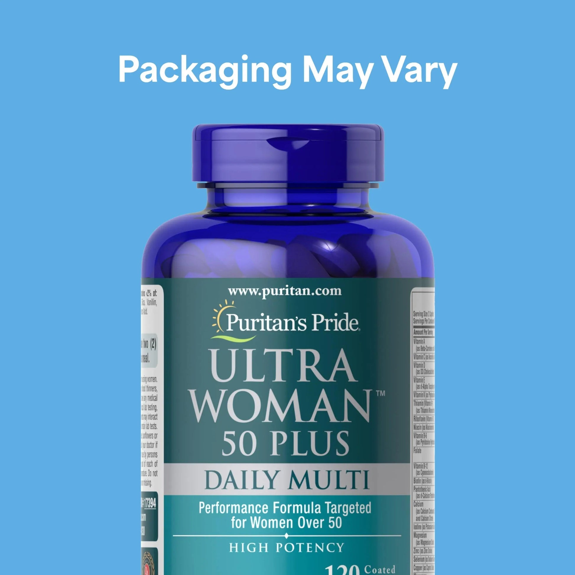 Puritan's Pride Ultra Woman 50 Plus High Potency Performance Time Release Daily Multivitamin with Zinc Puritan's Pride buy supplements canada