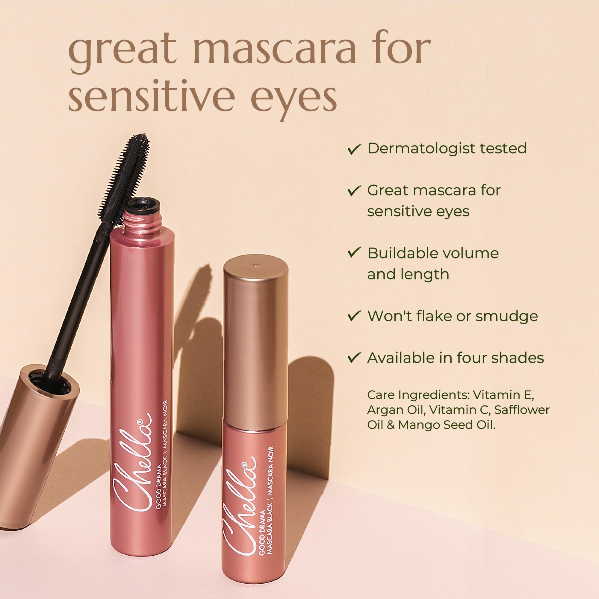 Chella Good Drama Vegan Mascara, 0.33 Fl. Oz (Black) Chella buy supplements canada