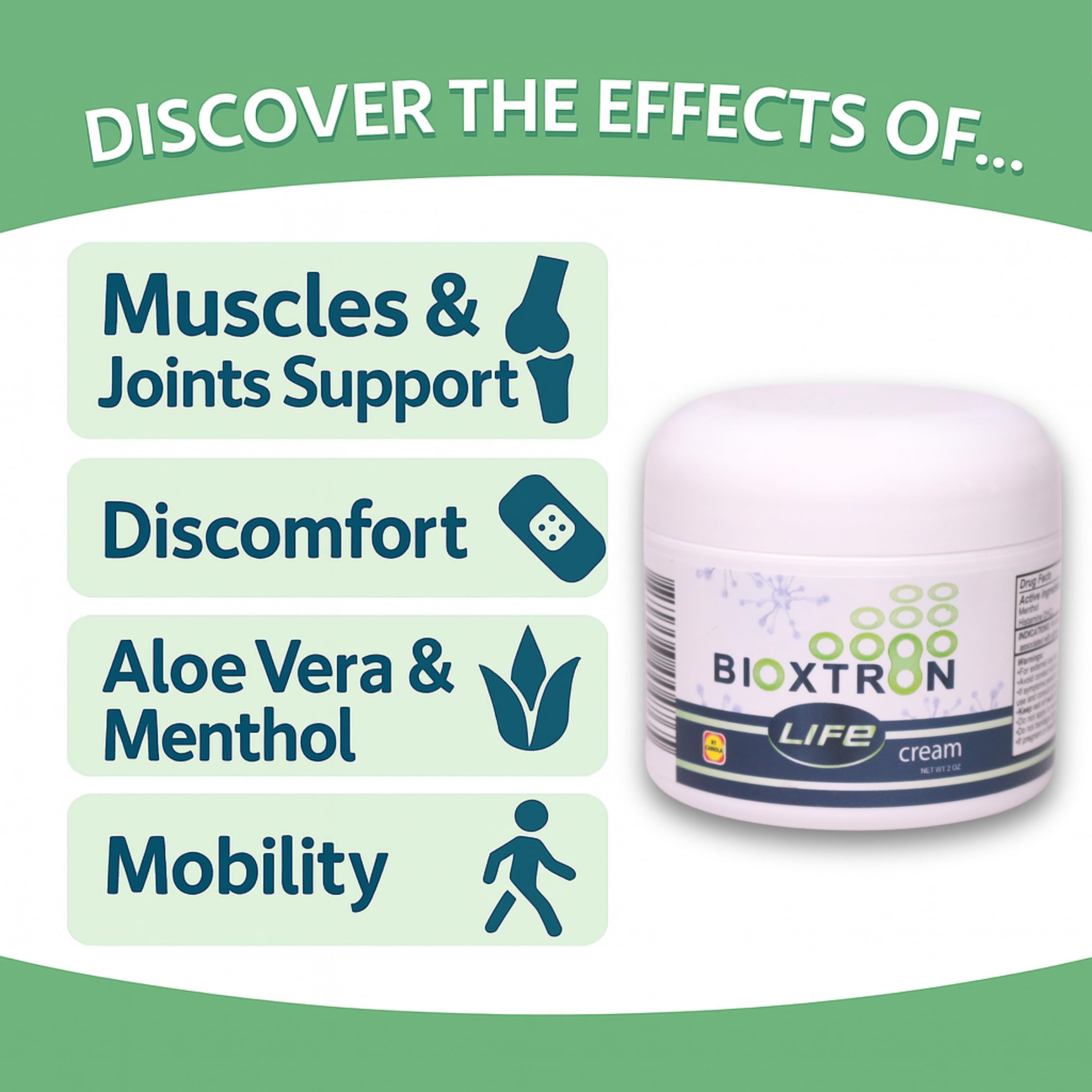 Bioxtron Life Cream Natural AFA Stem Cell Supplement 2 oz - Joint Pain - Muscle Pain - Fatigue Bioxtron buy supplements canada