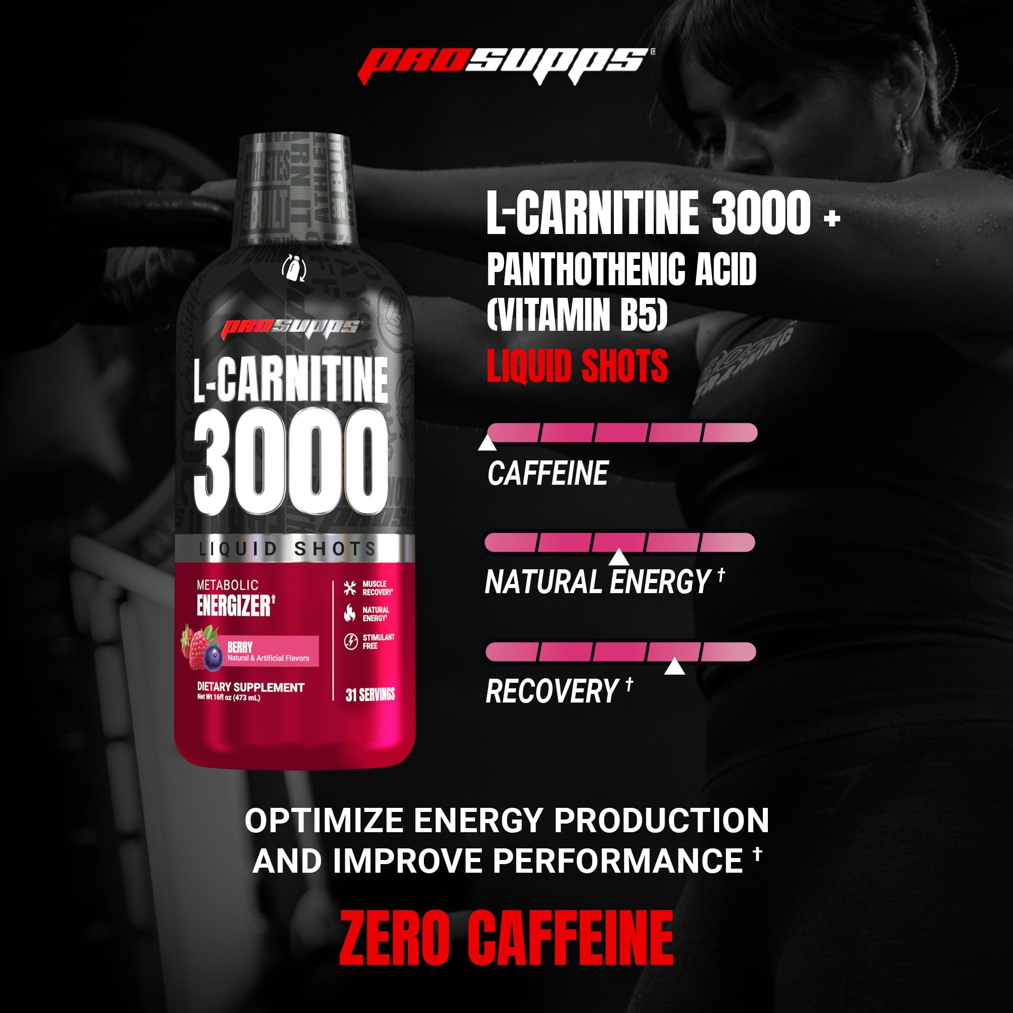 ProSupps L-Carnitine Liquid 3000, Stimulant-Free Liquid Shots for Men & Women - Clean Workout Drink for Energy, Performance & Muscle Recovery ProSupps buy supplements canada