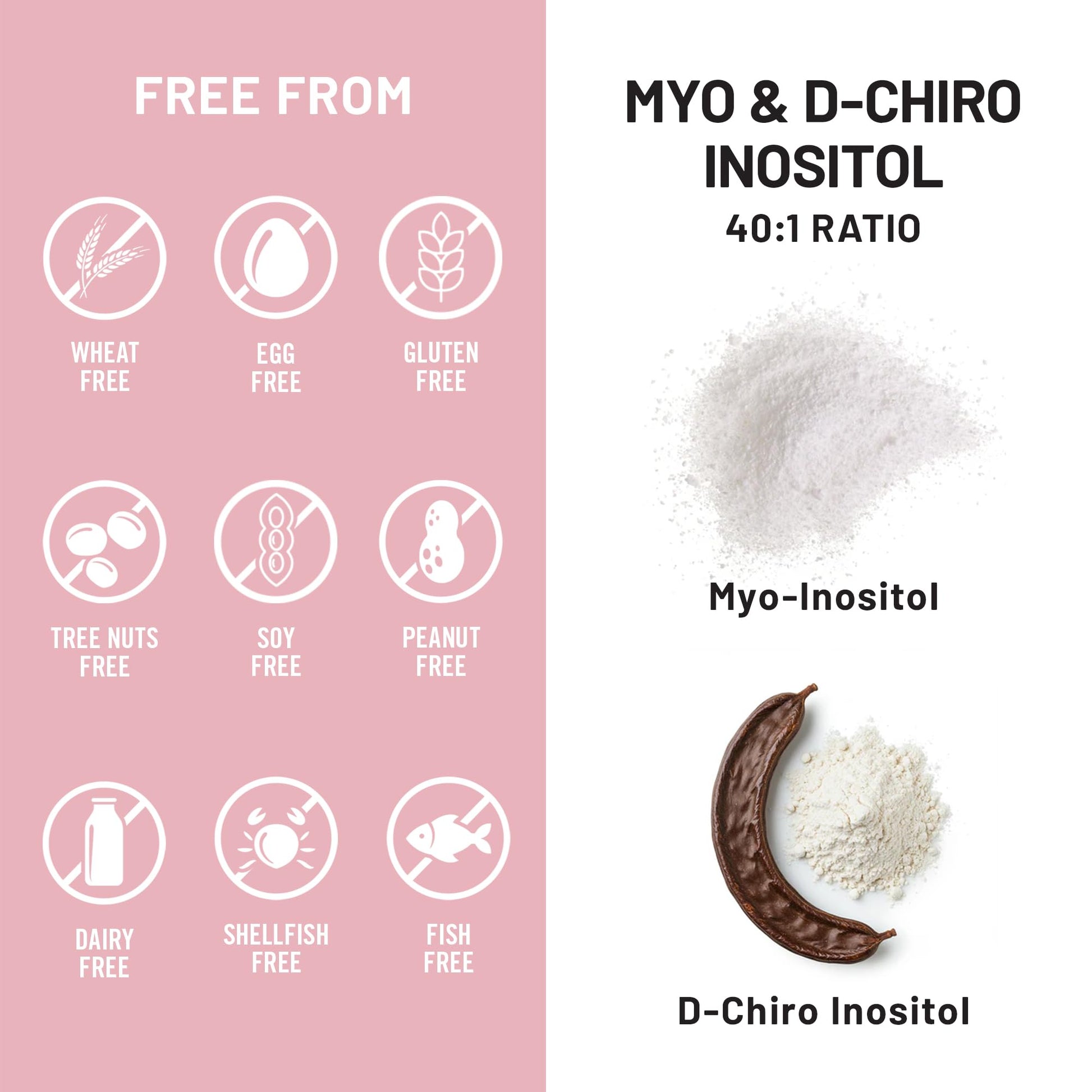 NatureWise Myo-Inositol & D-Chiro Inositol Supplement for Women - Fertility Supplements for Women - Ideal 40:1 Ratio - Myo Inositol 2000mg - Non-GMO, Vegan, USA Manufactured - [30-Day Supply] NatureWise buy supplements canada