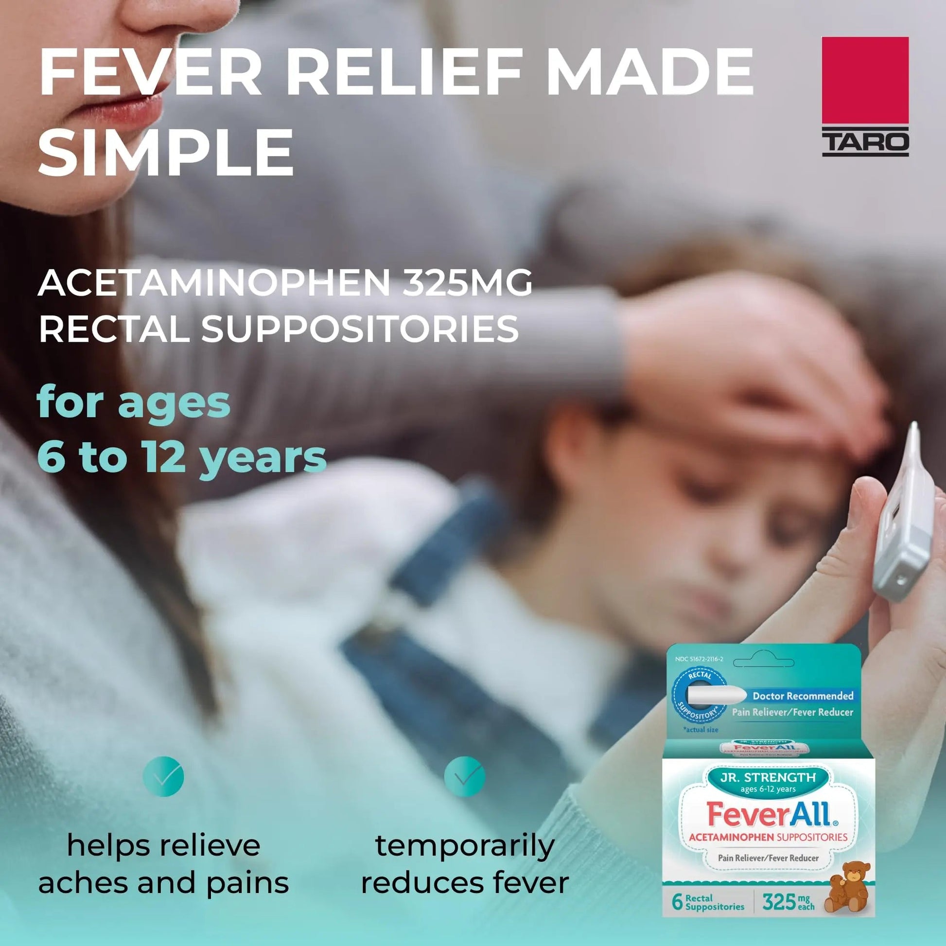 Feverall Children Acetaminophen Suppositories 6 Rectal Suppositories 325mg Each Pain Reliever/Fever Reducer. Paraben Free, No Artificial Colors or Other preservatives. Ages 6-12 Years Feverall buy supplements canada
