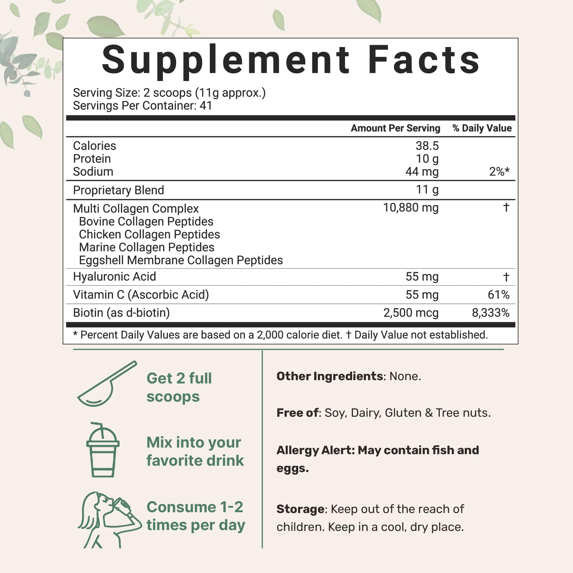 Multi Collagen Peptides Powder, 16 Oz - Hydrolyzed Protein Peptides | Type I,II,III,V,X Micro Ingredients buy supplements canada