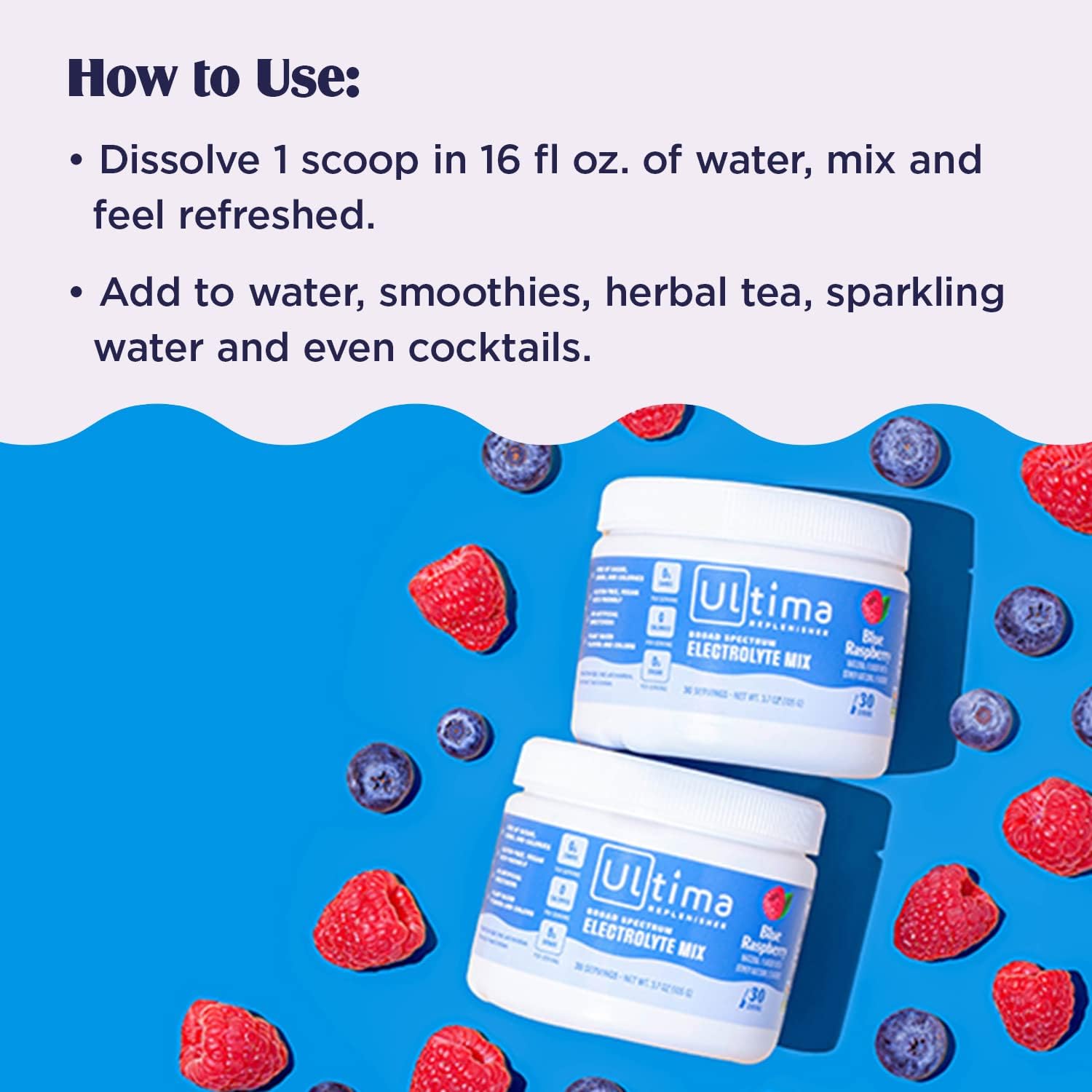 Ultima Replenisher Daily Electrolyte Drink Mix – Blue Raspberry, 30 Servings – Hydration Ultima Replenisher buy supplements canada