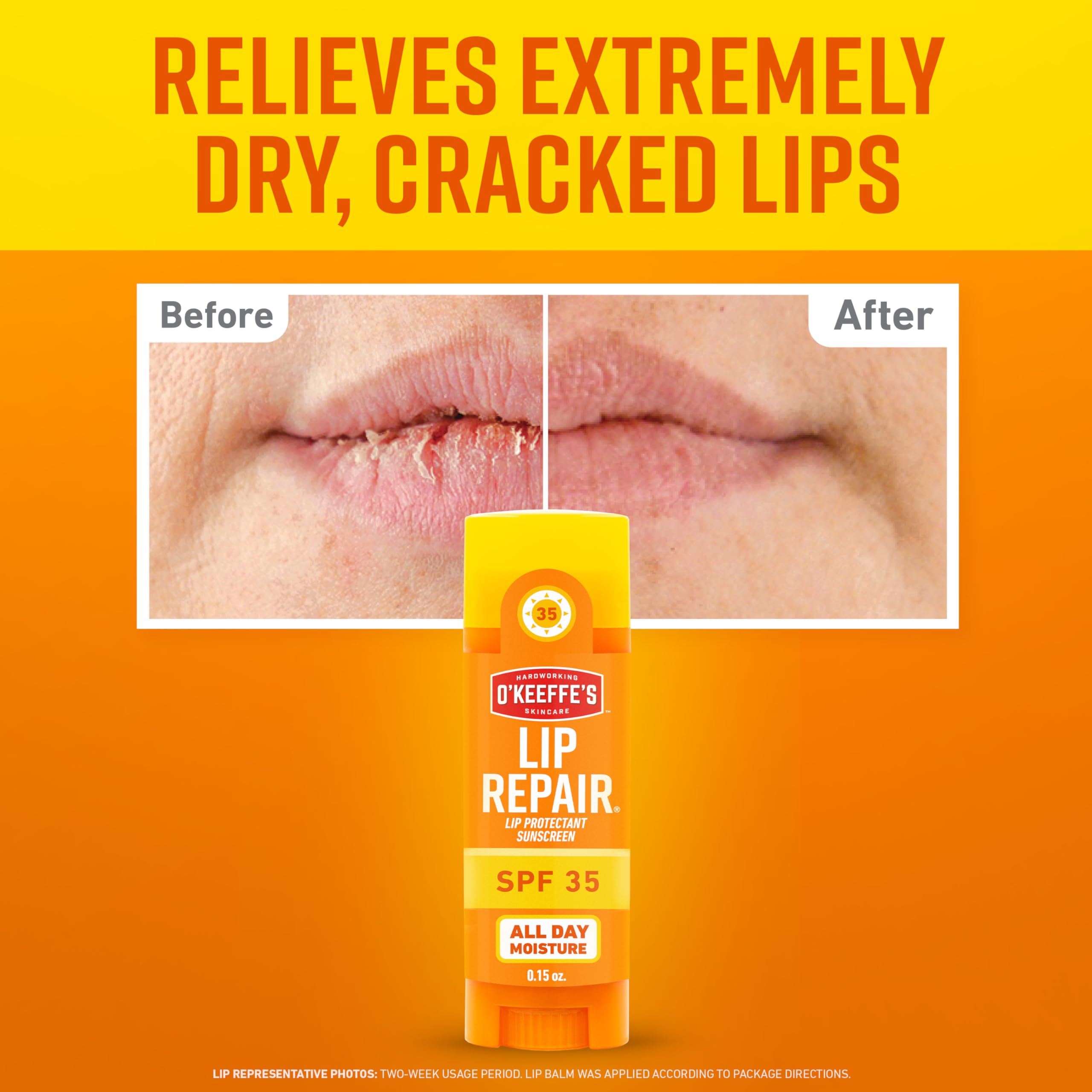 O'Keeffe's Lip Repair SPF 35 Lip Balm - Stick (3 Pack) - Sun-Safe Moisturizer for Extremely Cracked, Dry Lips O'Keeffe's buy supplements canada