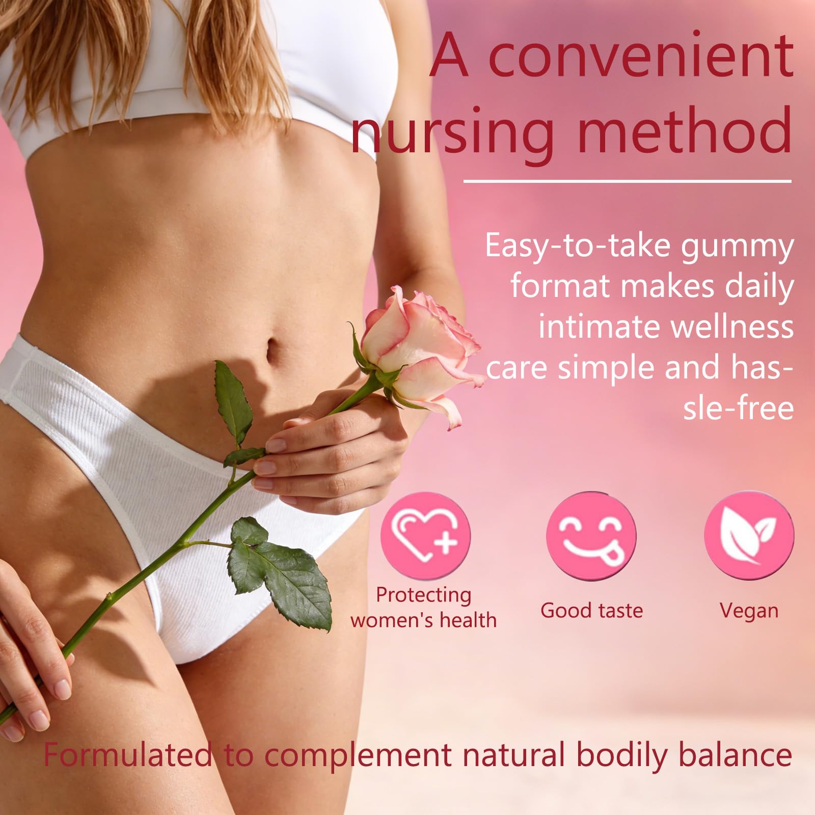 YFDSRF Feminine Balance Probiotic Gummies for Women - with Hawaiian Pineapple, pH Balance Support, Healthy Odor & Flora, Vaginal & Immune Health, Vegan Dietary Supplement - 60 Gummies (1) YFDSRF buy supplements canada
