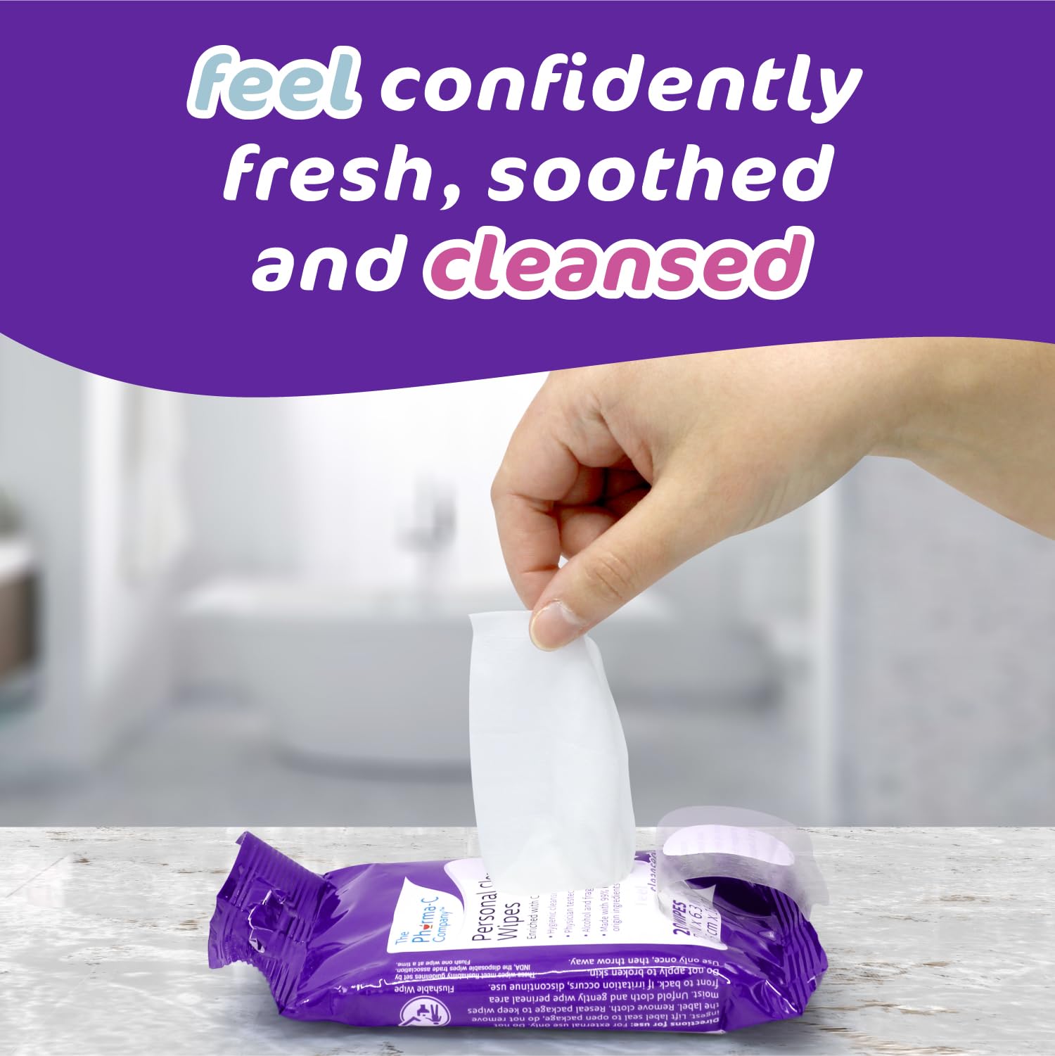 The Pharma-C Company Personal Cleansing Wipes [2 packs of 20 wipes] - Enriched with Cranberry & Aloe Vera Generic buy supplements canada