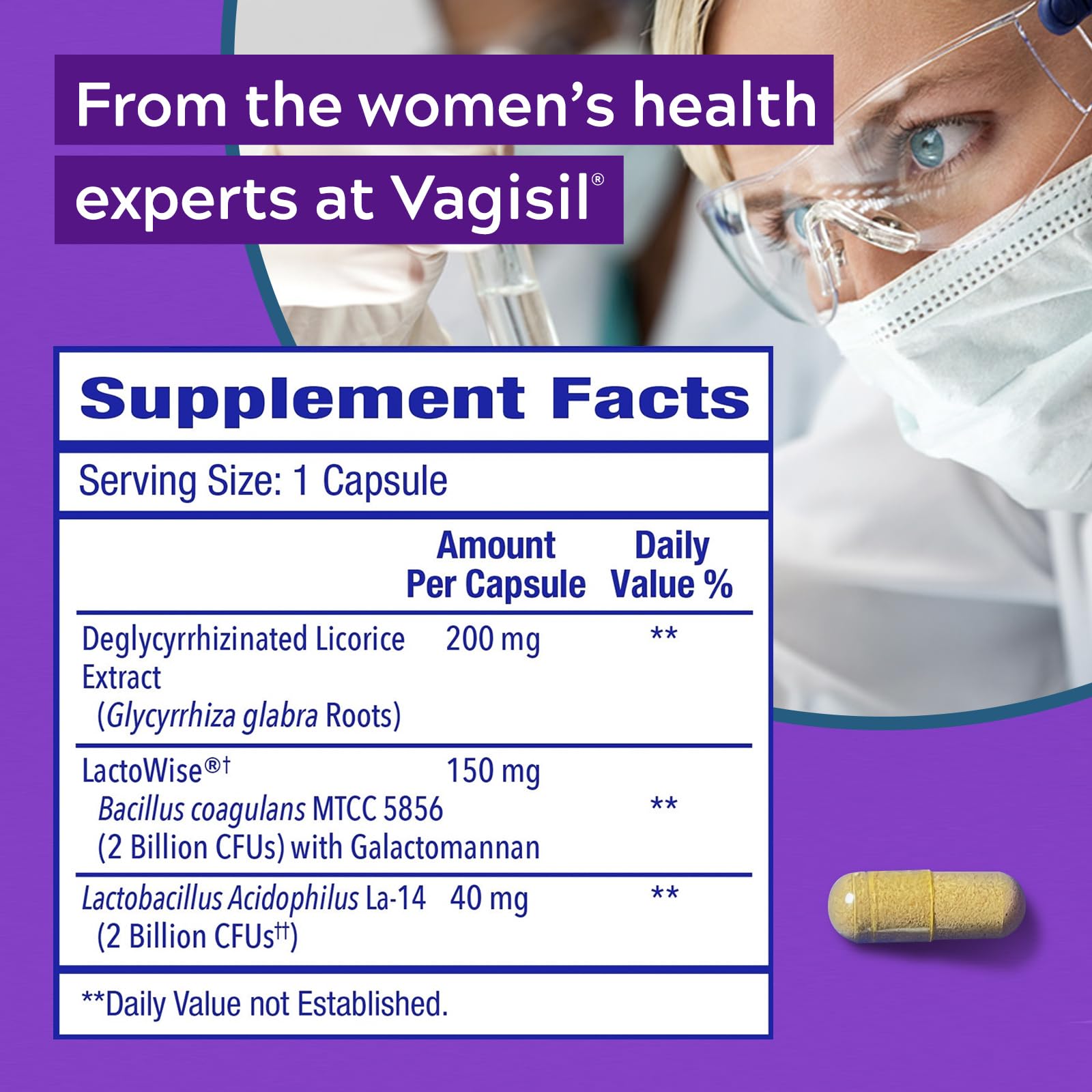 Vagisil Yeast Defense Supplements, Helps Balance Yeast and Good Bacteria, Clinically-Proven Probiotics Vagisil buy supplements canada