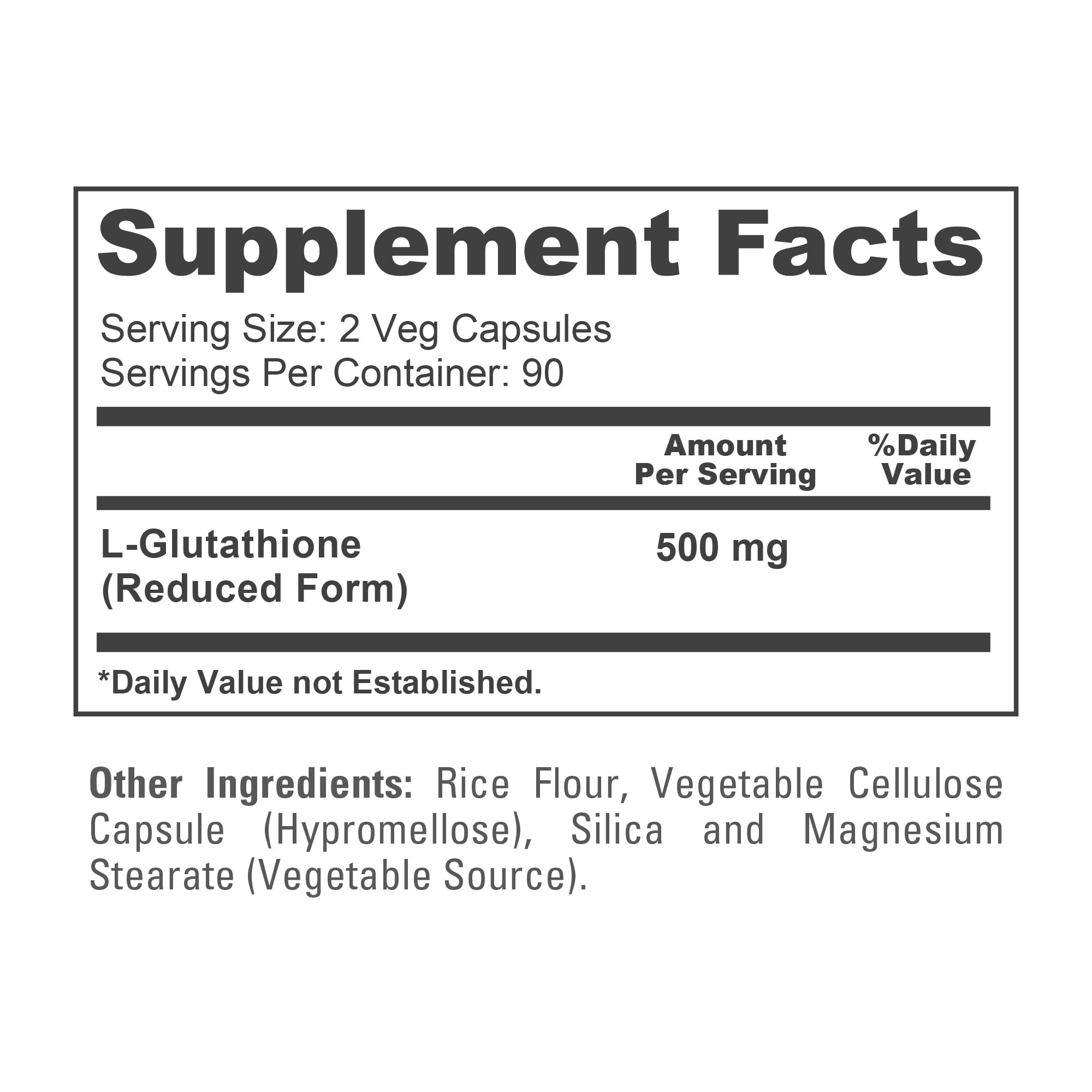 NusaPure Reduced Glutathione 500mg 180 Veggie Capsules (Vegan,Non-GMO) L-Glutathione NusaPure buy supplements canada