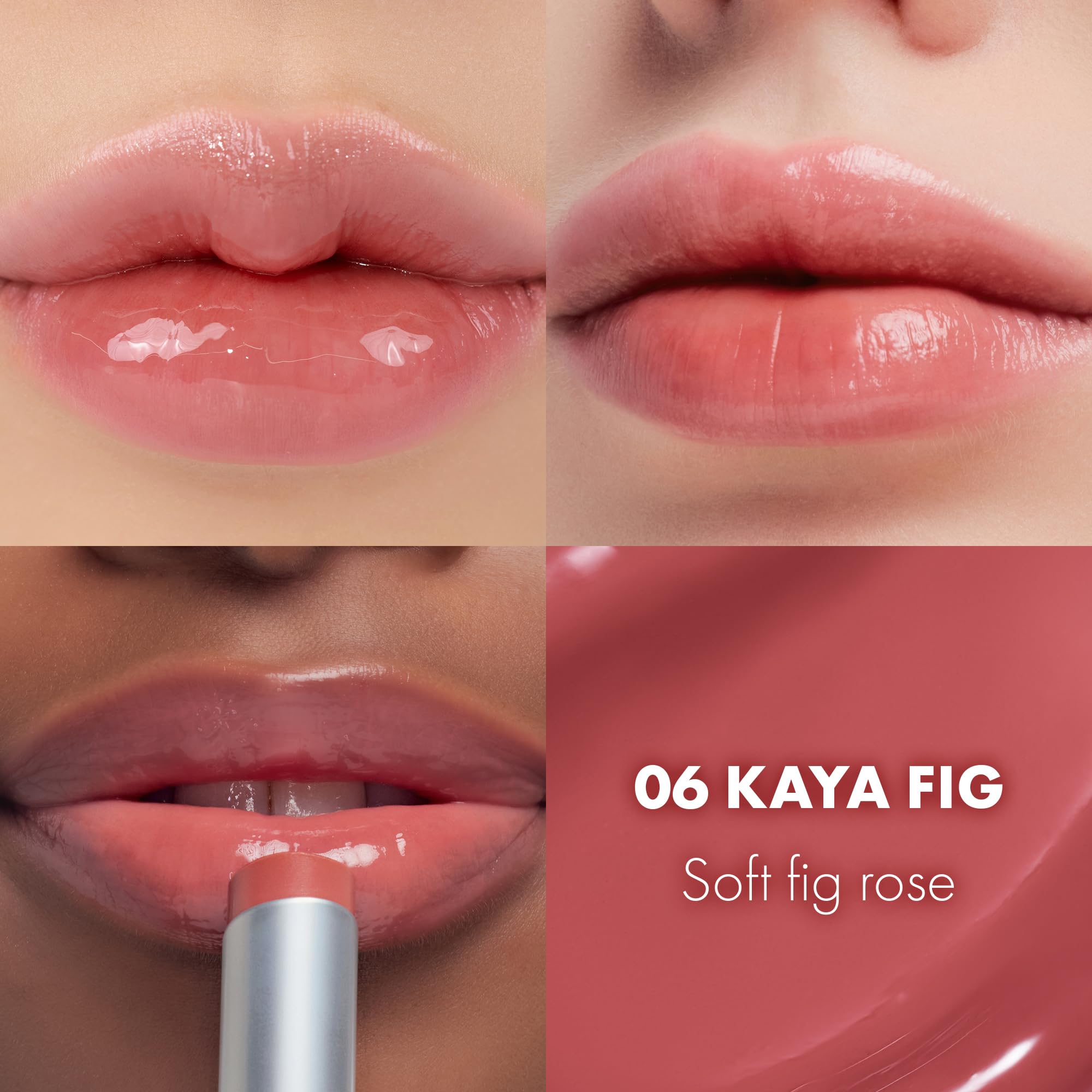 rom&nd GLASTING MELTING BALM #06 Kaya Fig - Vegan K-Beauty Tinted Lip Balm for Crystal Water-Gloss Shine, Deep Hydration & MLBB Rosy Nude Color | Non-Sticky, Long-Lasting Comfort for All Ages rom&nd buy supplements canada