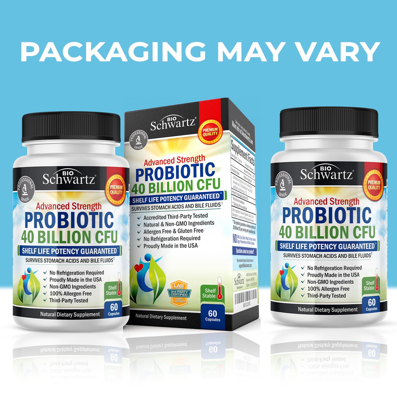Daily Probiotic Supplement with 40 Billion CFU - Gut Health Complex with Astragalus BioSchwartz buy supplements canada