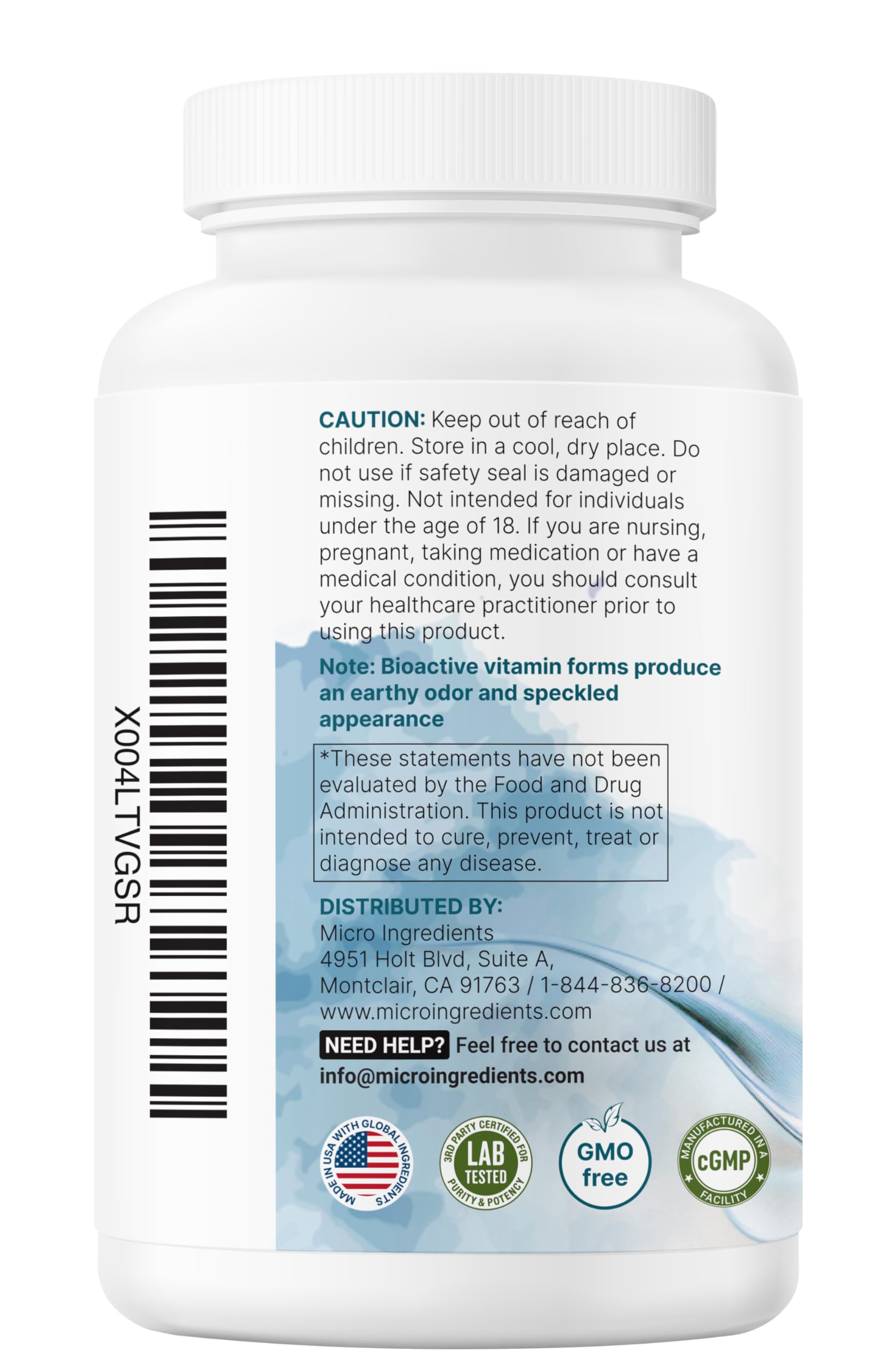 Micro Ingredients Pure Methylated B Complex, 240 Capsules | 11-in-1 Formula with Methylfolate, B12, Thiamin, Inositol, Choline, & Fat Soluble Vitamin C Micro Ingredients buy supplements canada