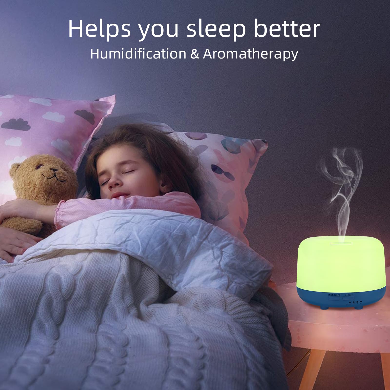 Marchred 300ML Essential Oil Diffuser with Remote Control, 7 LED Color Changing Light Marchred buy supplements canada