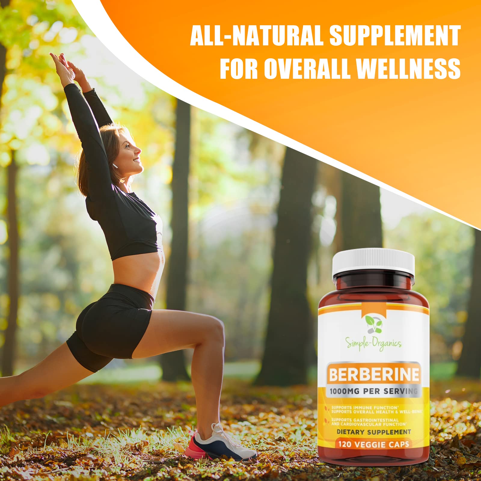 Simple-Organics Berberine 500mg (1000mg Per Serving) for Supports Healthy Immune Simple-Organics buy supplements canada