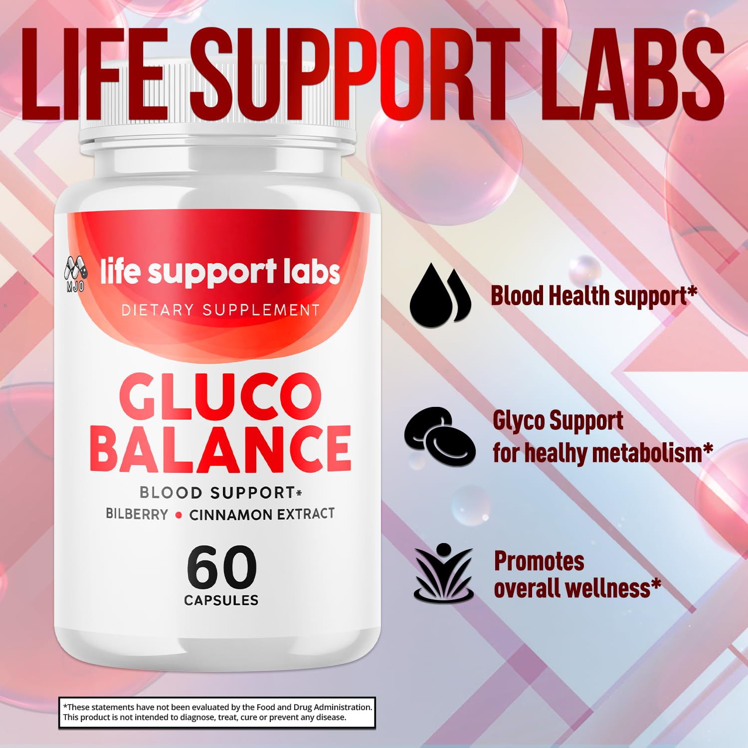Life Support Labs Capsules, Official LifeSupportLabs Blood Health Pills with All Natural Ingredients, Life Support Labs Advanced Health & Wellness with Premium Vitamins for Women & Men (60 Capsules) MJO buy supplements canada