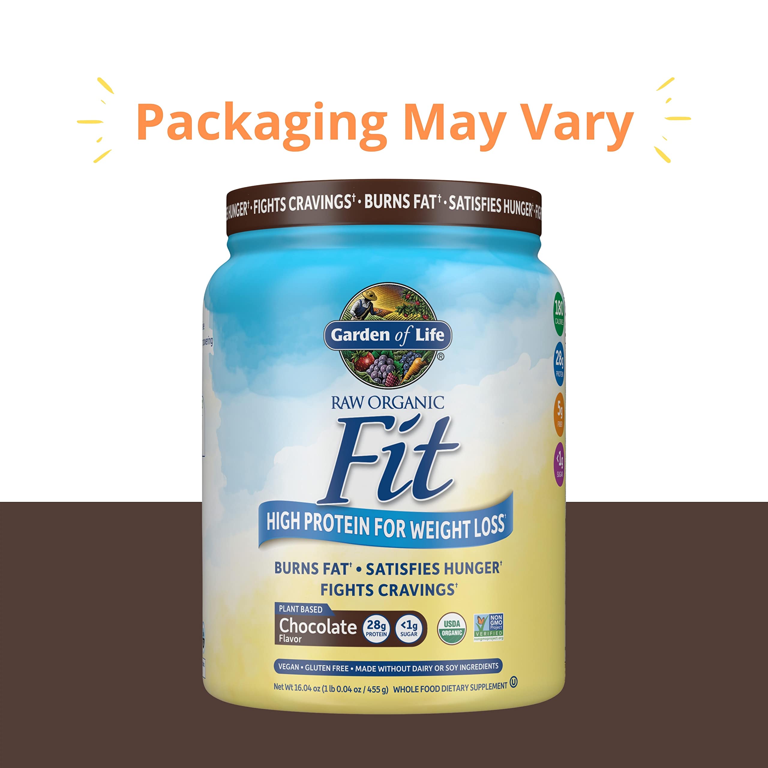 Garden of Life Raw Organic Fit Vegan Protein Powder Chocolate, 28g Plant Based Protein Garden of Life buy supplements canada