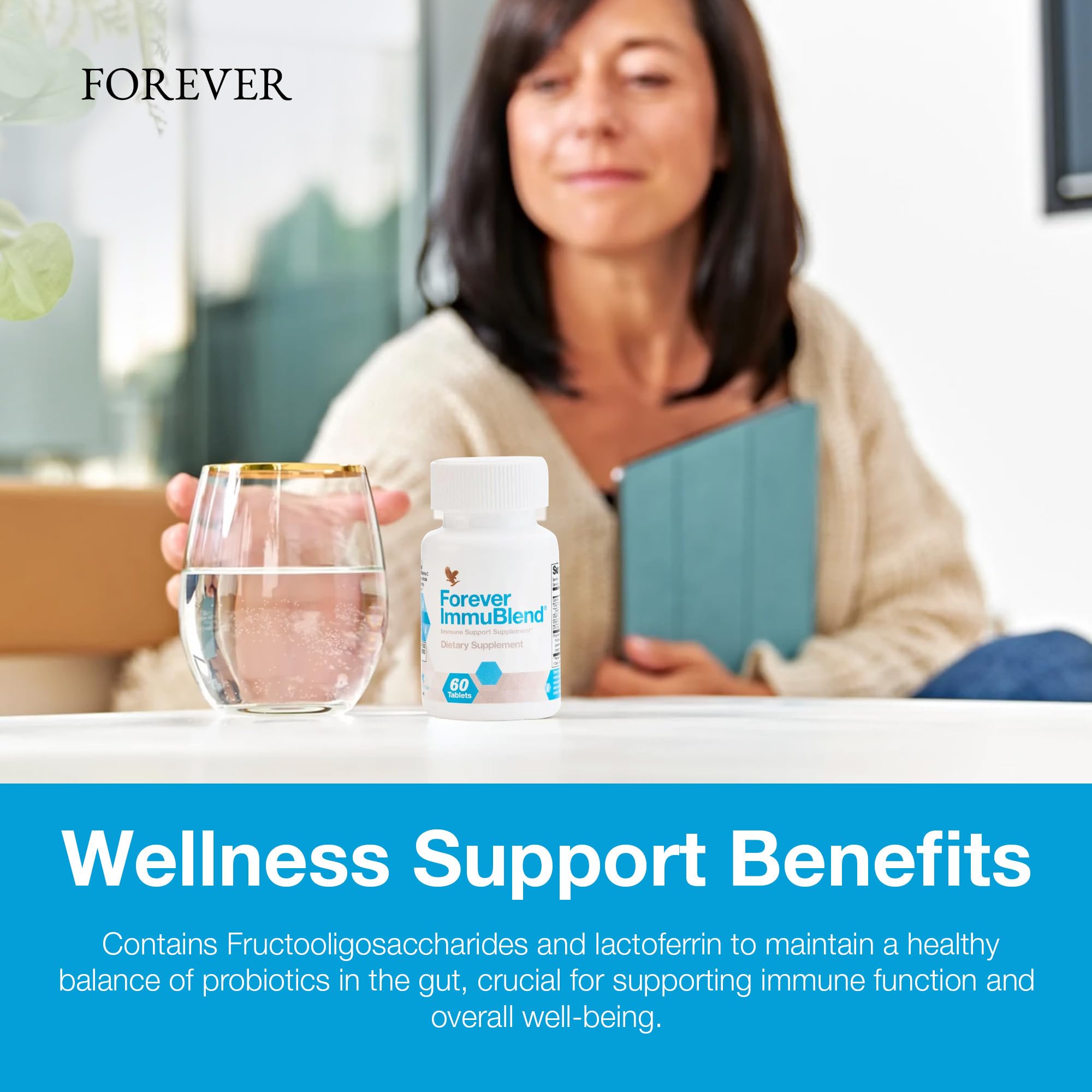 Forever Living - Forever ImmuBlend® Immune Support Supplement – Includes Botanicals, Vitamins D & C, Maitake & Shiitake Mushrooms – 60 Tablets Forever Living Products buy supplements canada